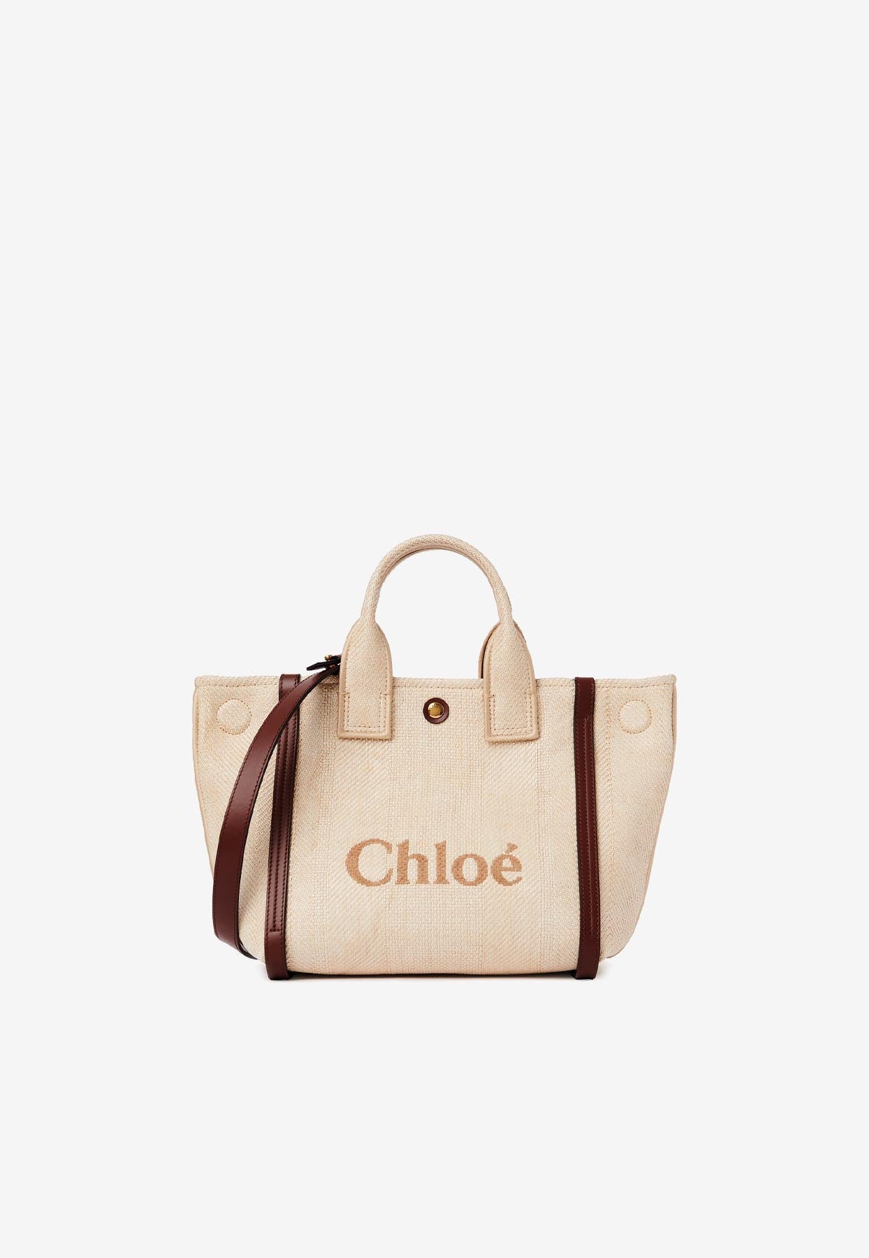Carry Cabas Bag en Raffia-Effect Fibers