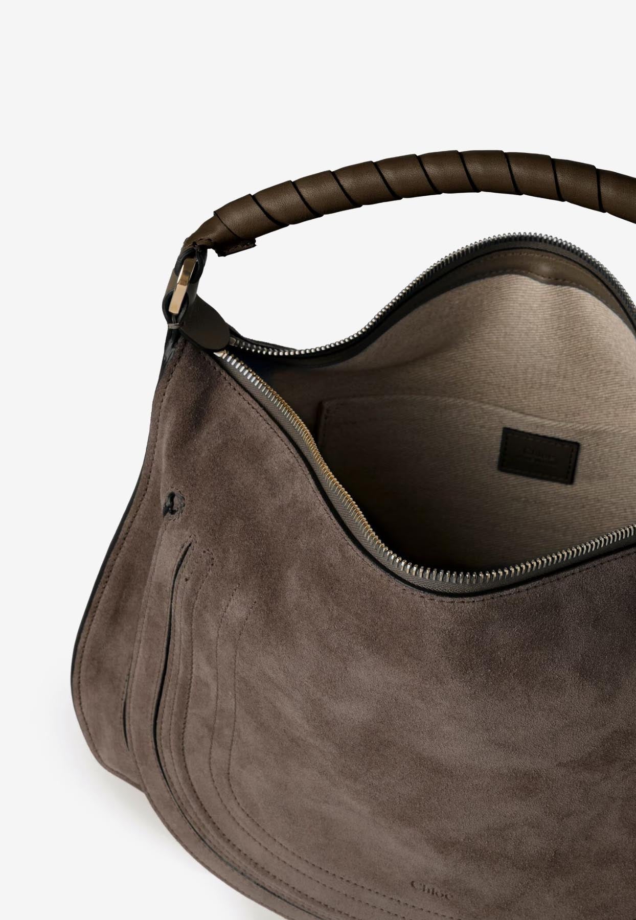 Marcie en Daim Sac Porté Épaule