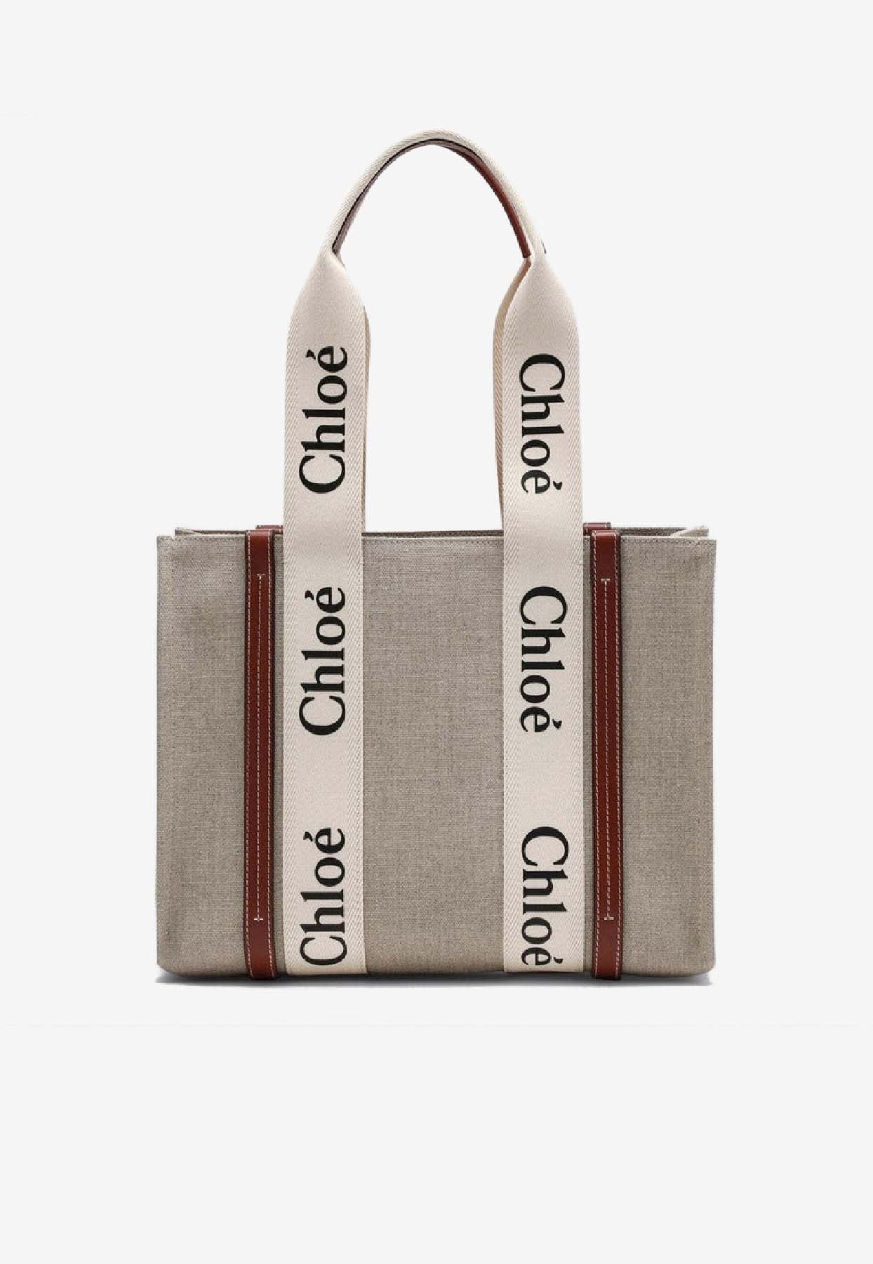 Moyen Woody en Toile Cabas Bag