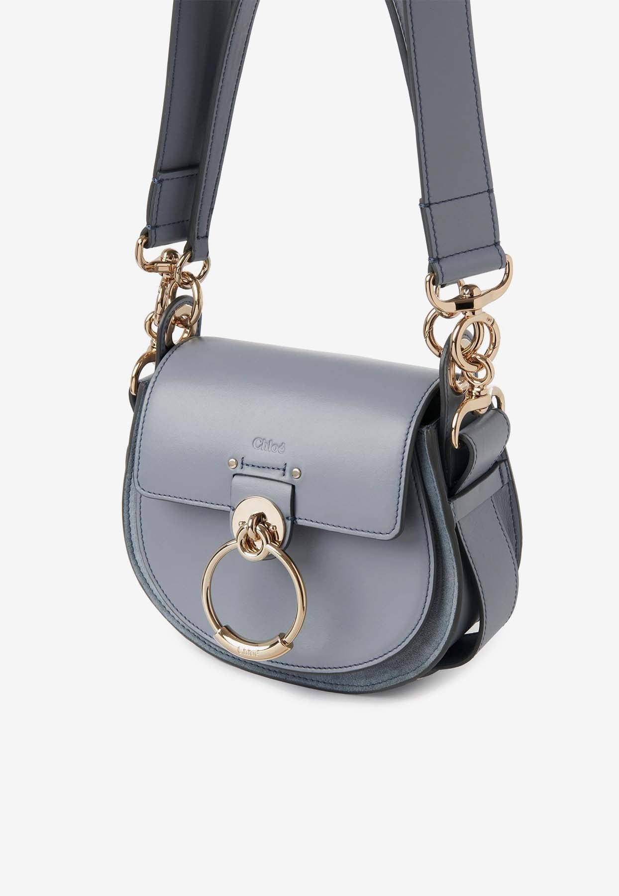 Petit Tess en Cuir et en Daim Sac Bandoulière