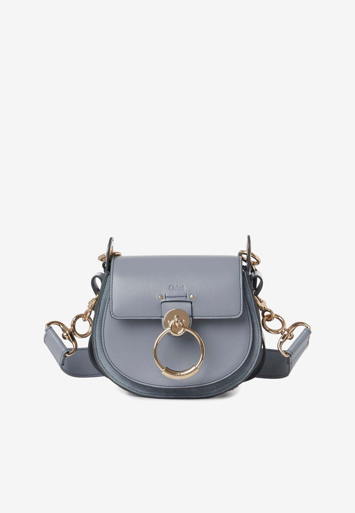 Petit Tess en Cuir et en Daim Sac Bandoulière