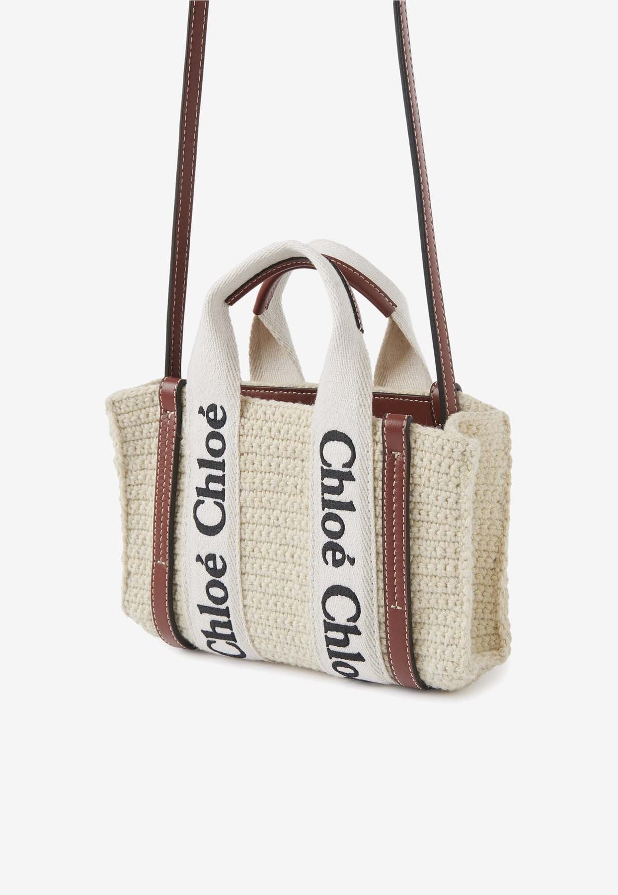 Mini Woody Crochet Cabas Bag