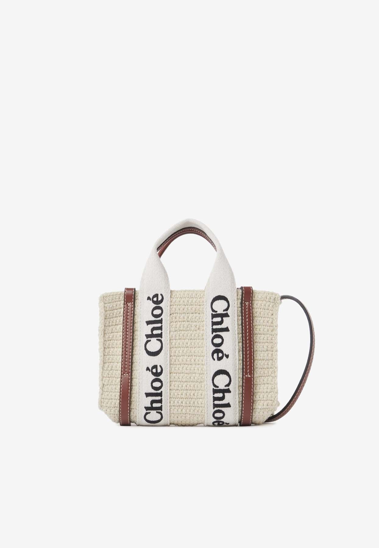 Mini Woody Crochet Cabas Bag