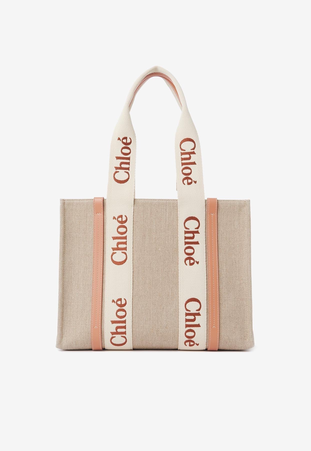 Woody Raffia Cabas Bag