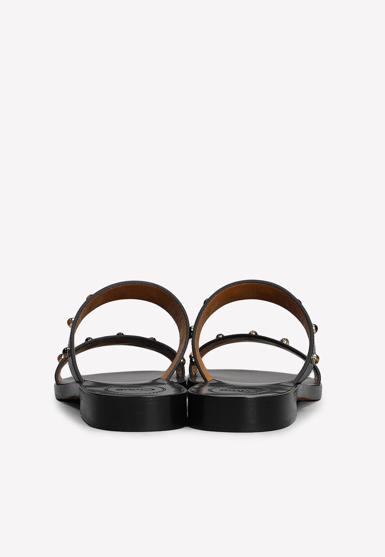 Aurna Mules Plates en en Cuir