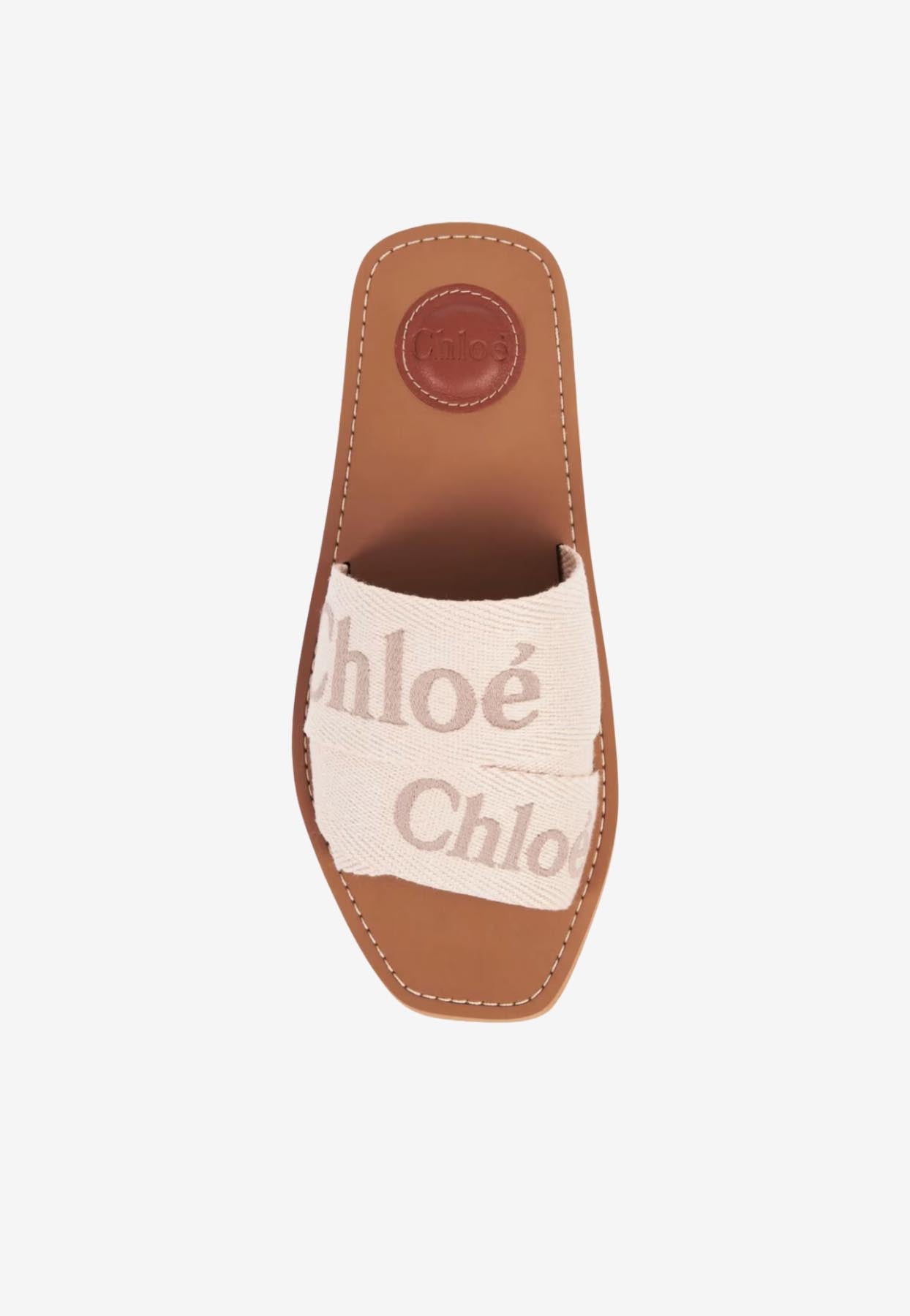 Woody Linen Mules Plates
