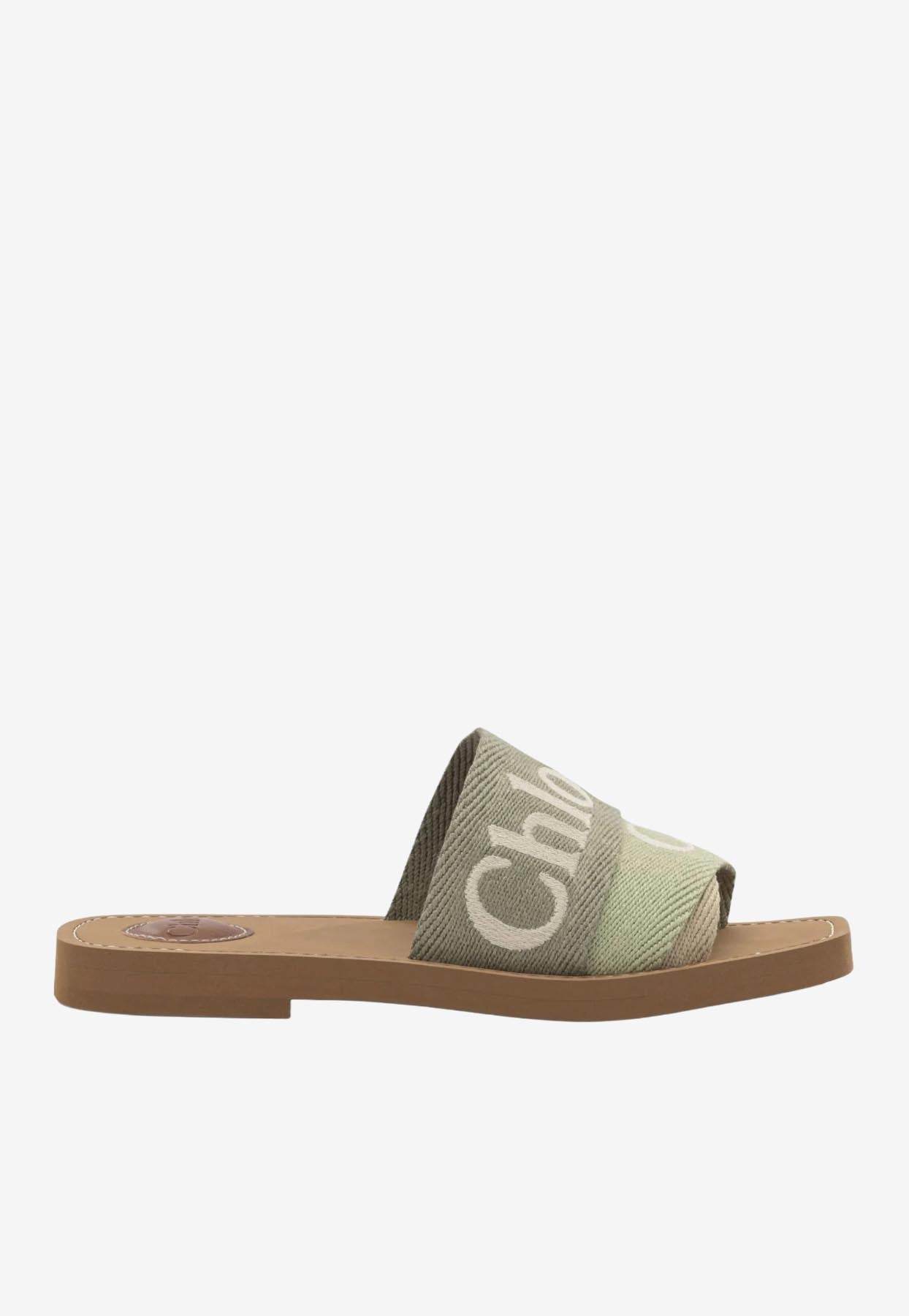 Woody Linen Mules Plates