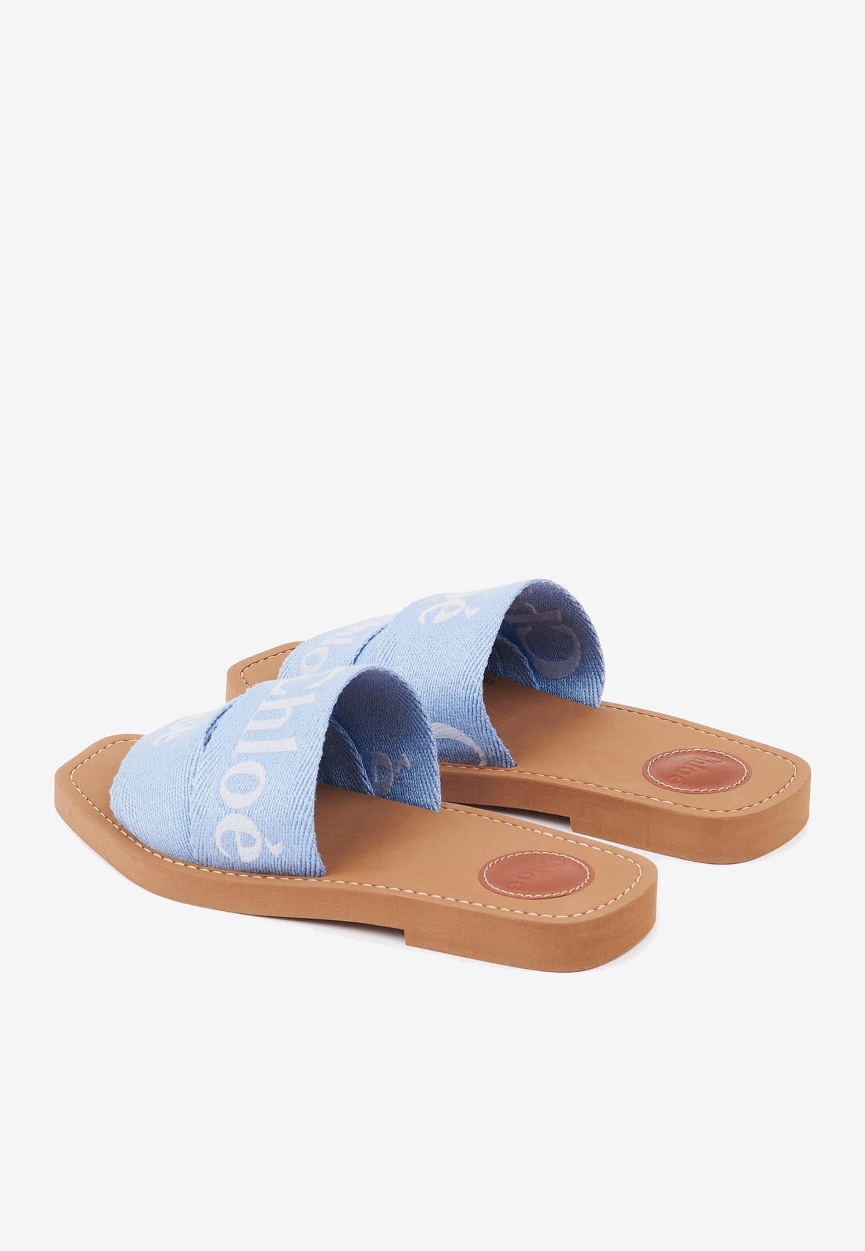 Woody Linen-Blend Mules Plates