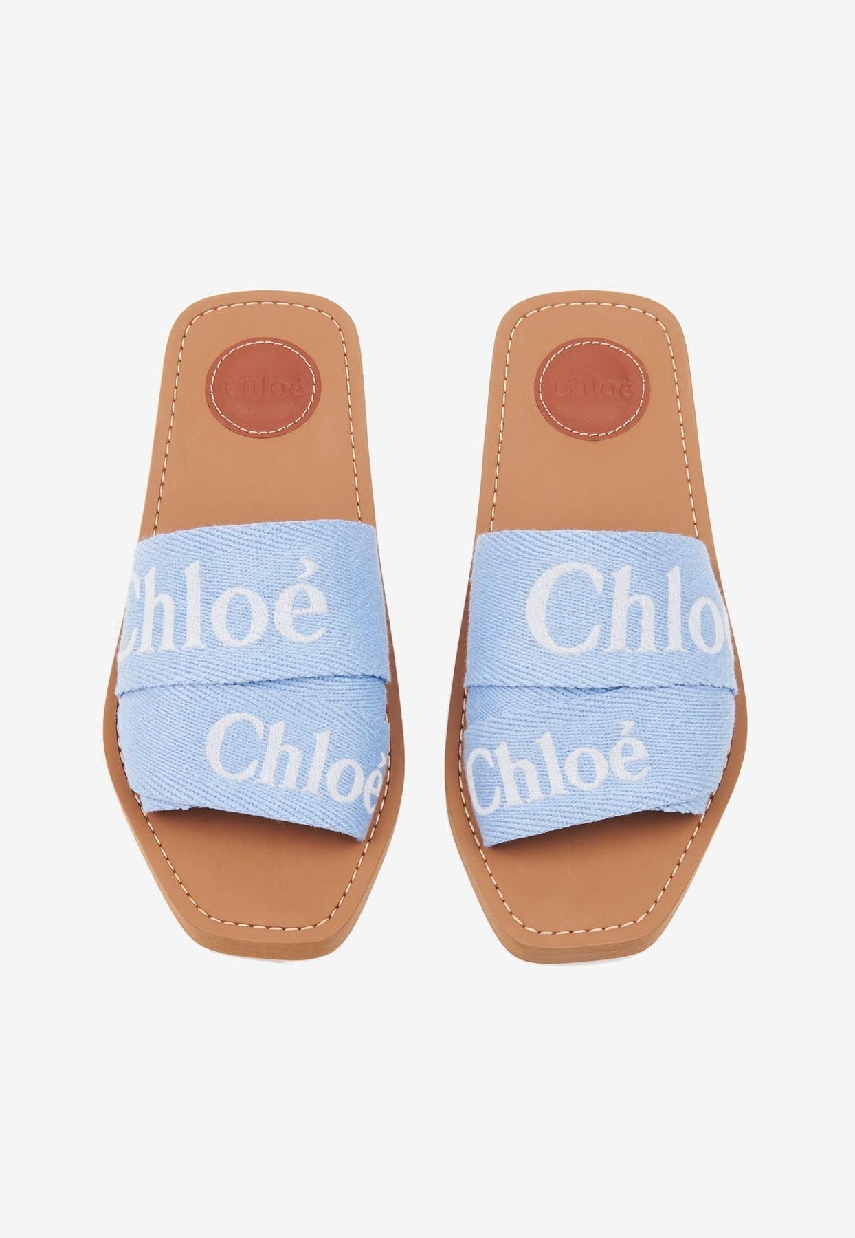 Woody Linen-Blend Mules Plates