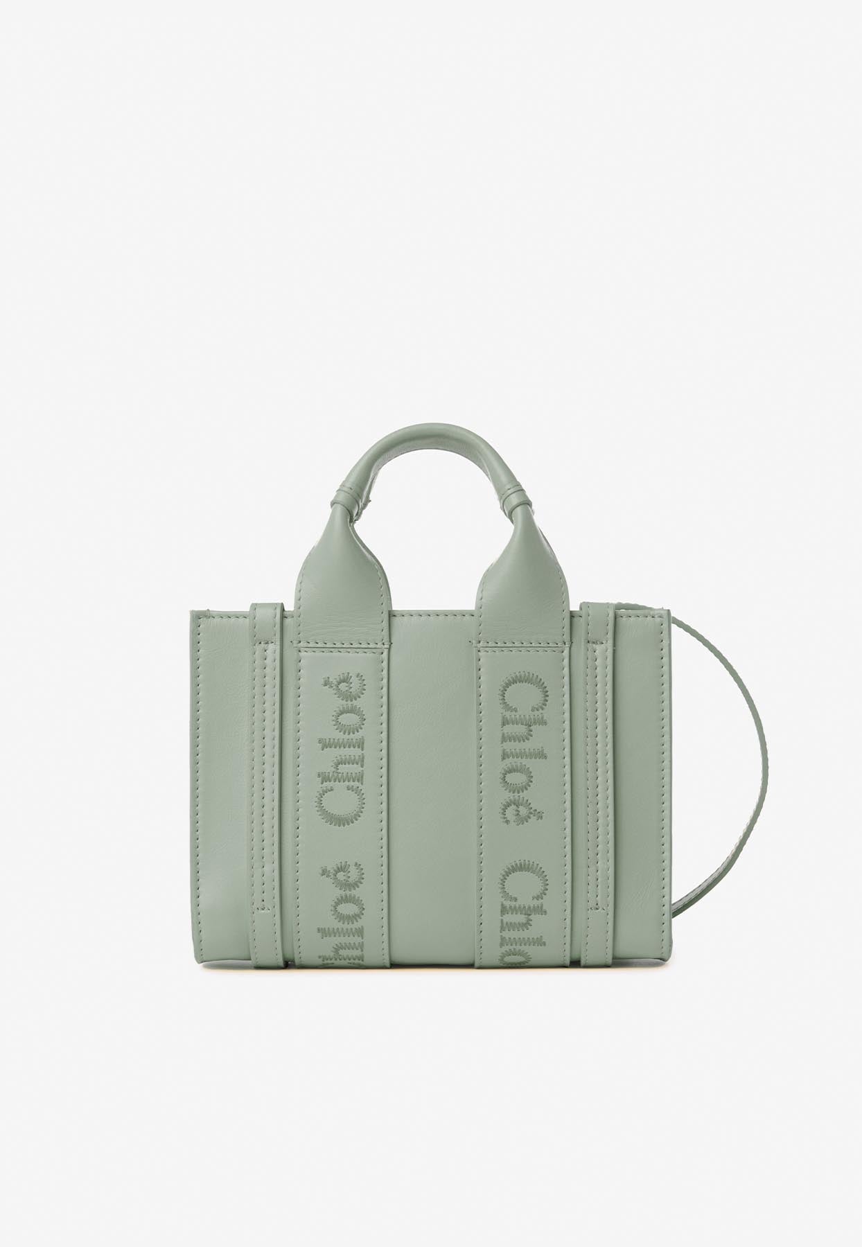 Petit Woody Cabas Bag en Calf en Cuir