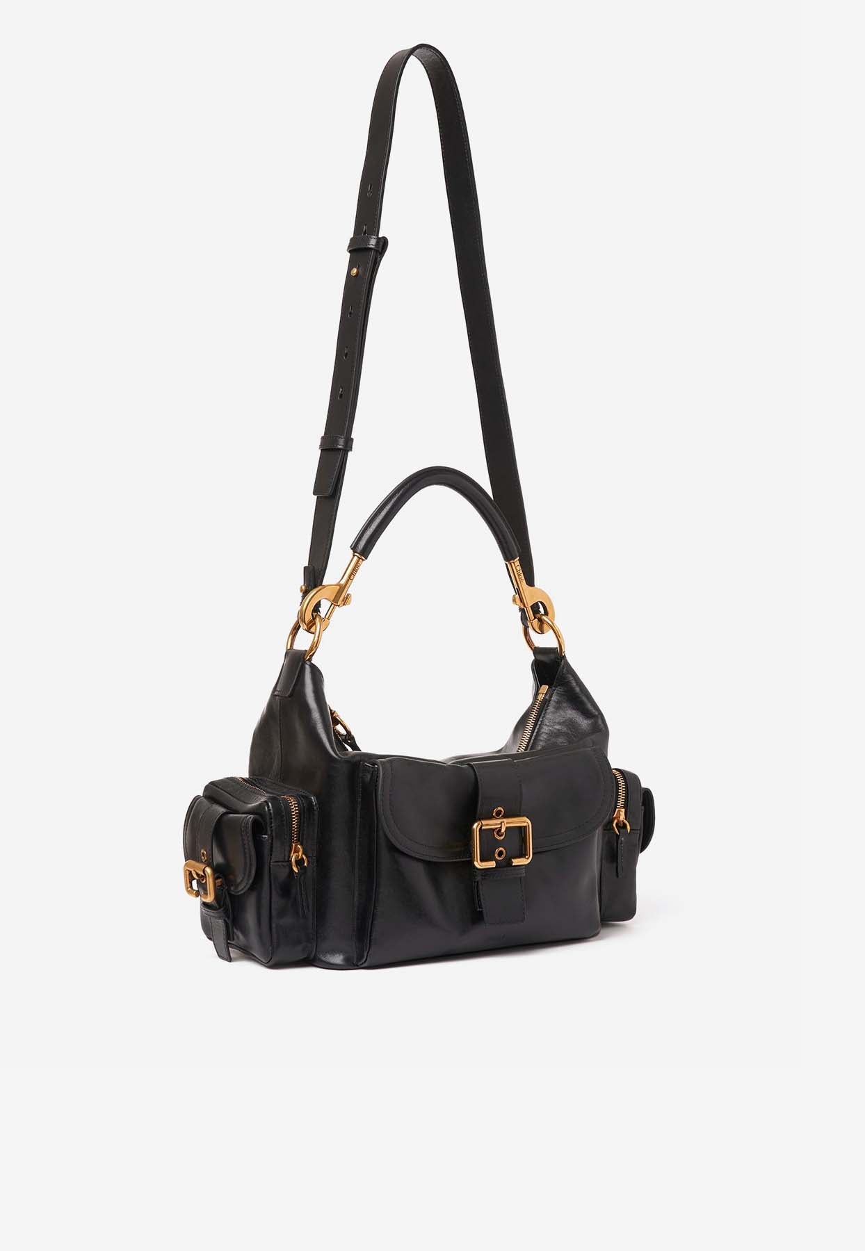 Sac Porté Épaule en Brillant en Cuir
