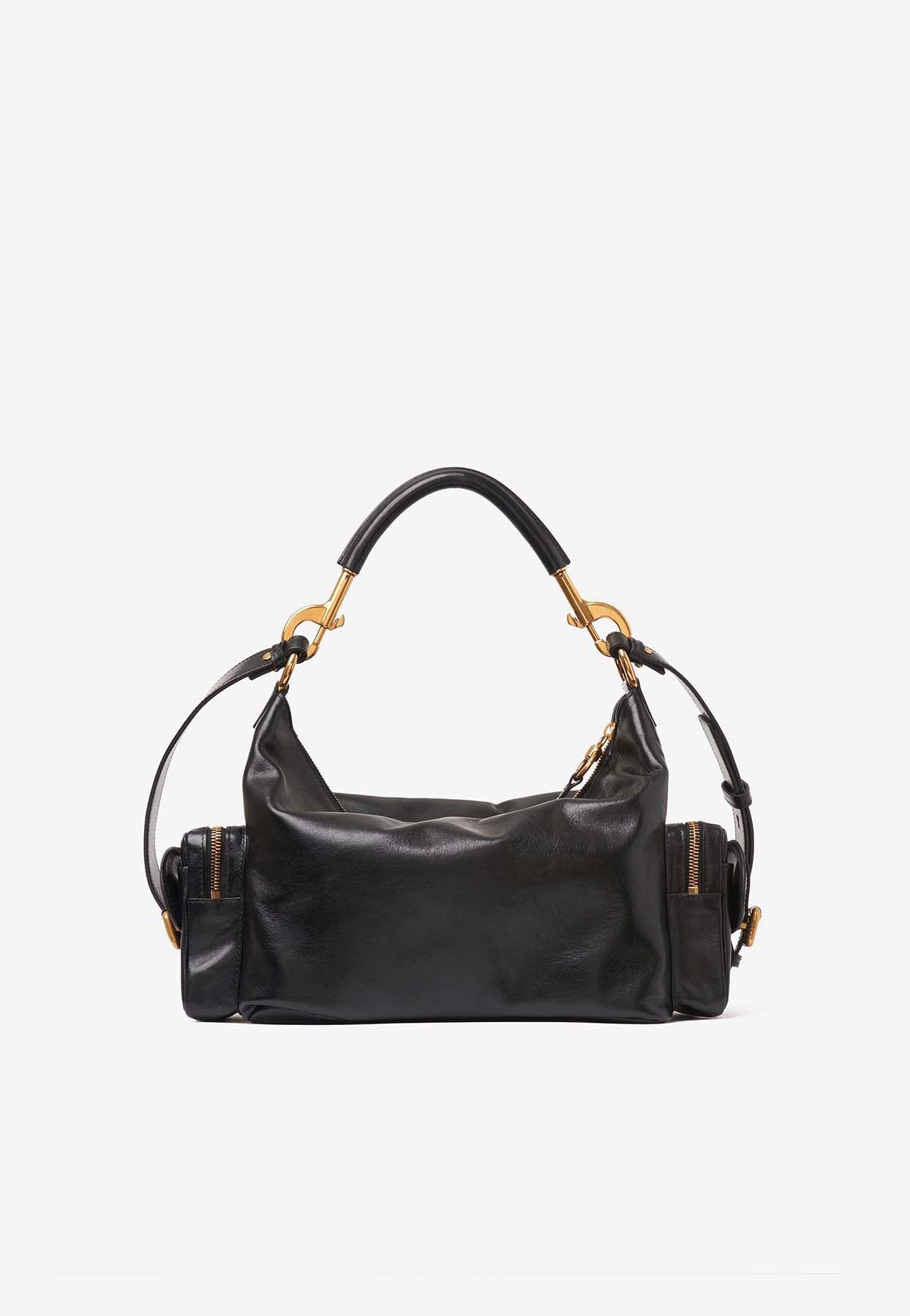 Sac Porté Épaule en Brillant en Cuir