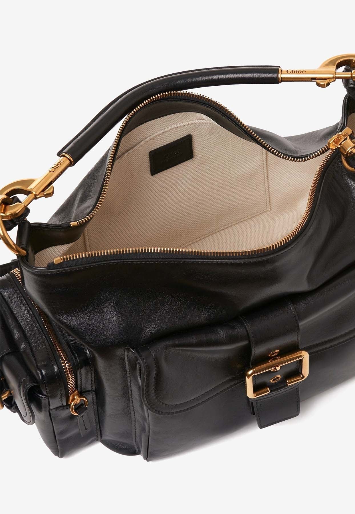 Sac Porté Épaule en Brillant en Cuir