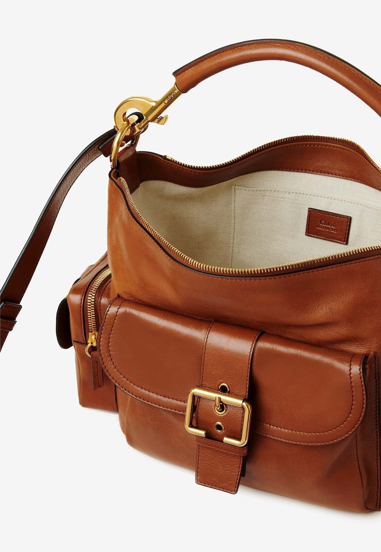 Sac Porté Épaule en Brillant en Cuir