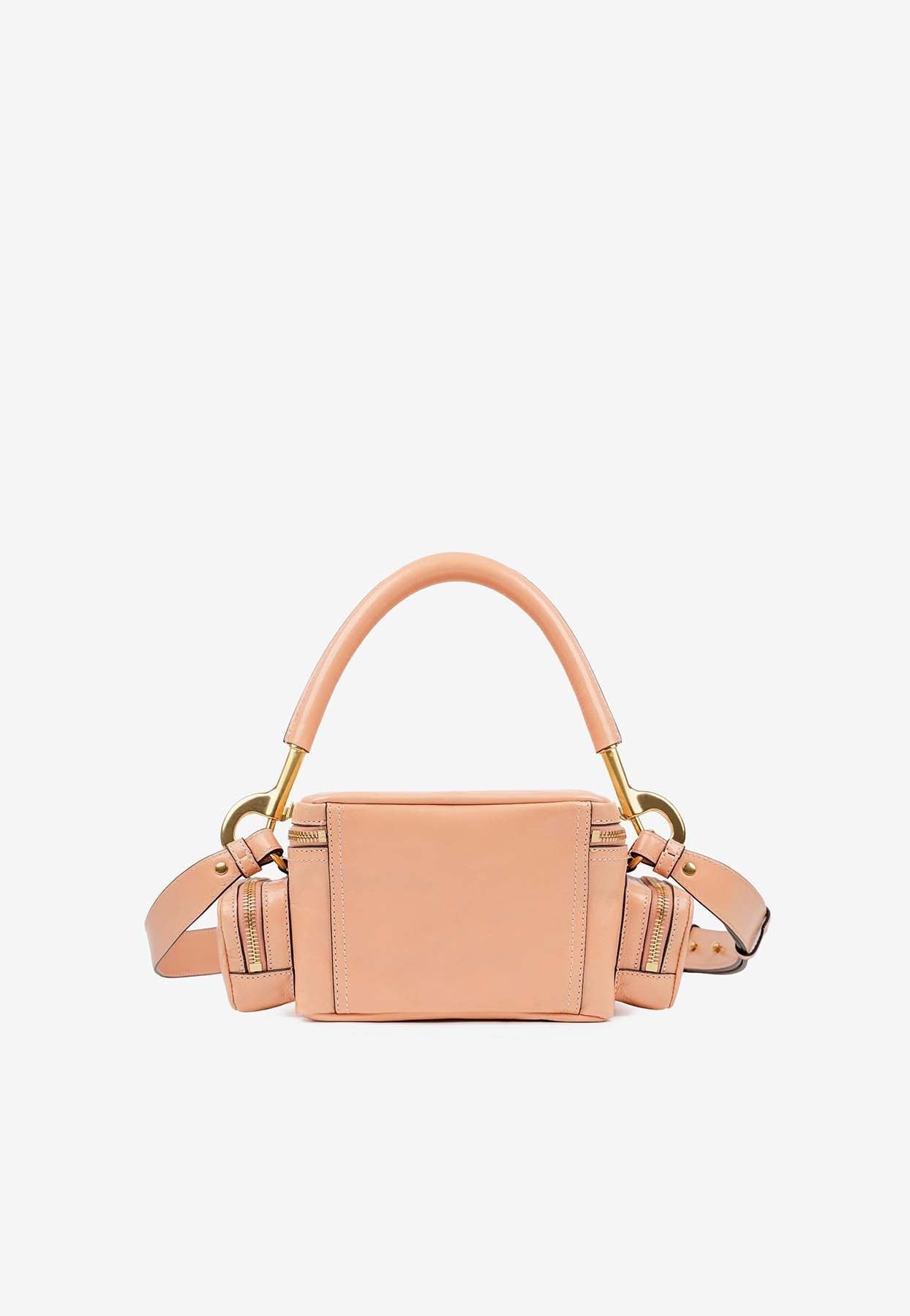 Petit Sac Porté Épaule en Brillant en Cuir