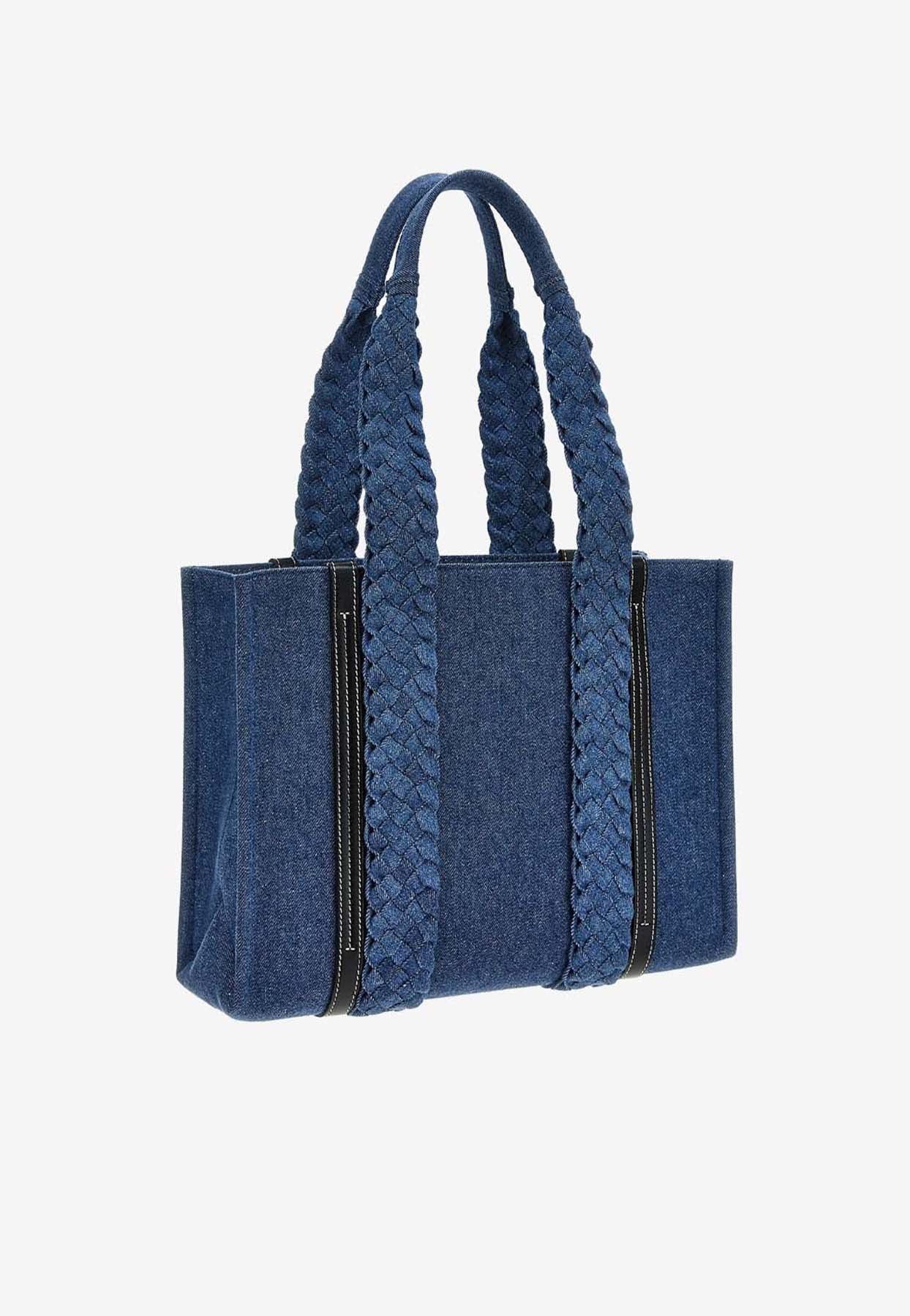 Moyen Woody Denim Cabas Bag