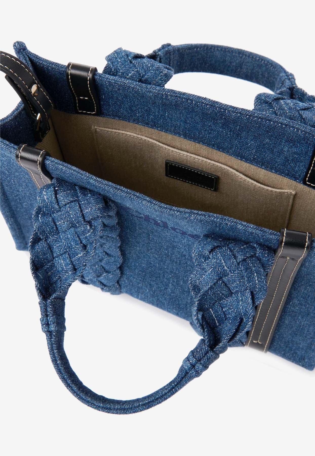 Petit Woody Denim Cabas Bag