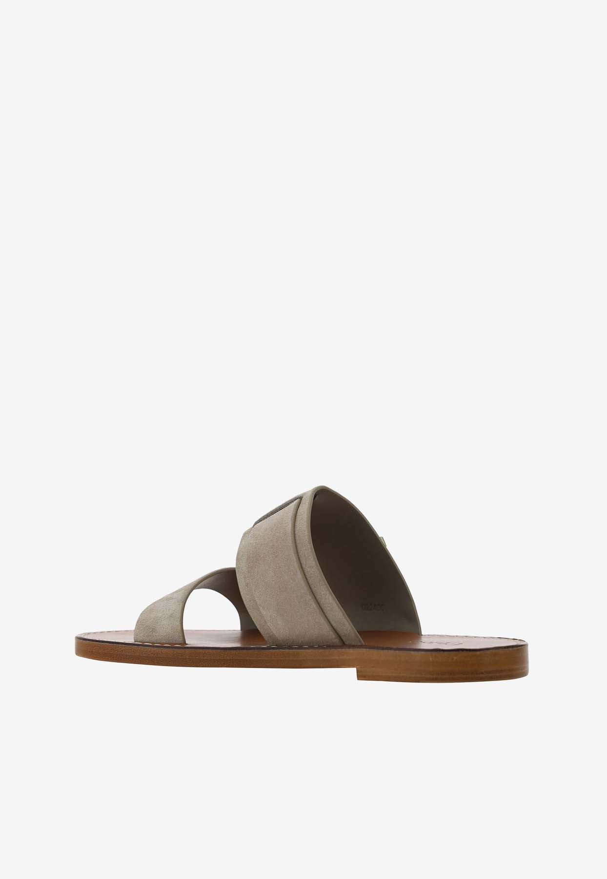 Rebecca en Cuir Slides