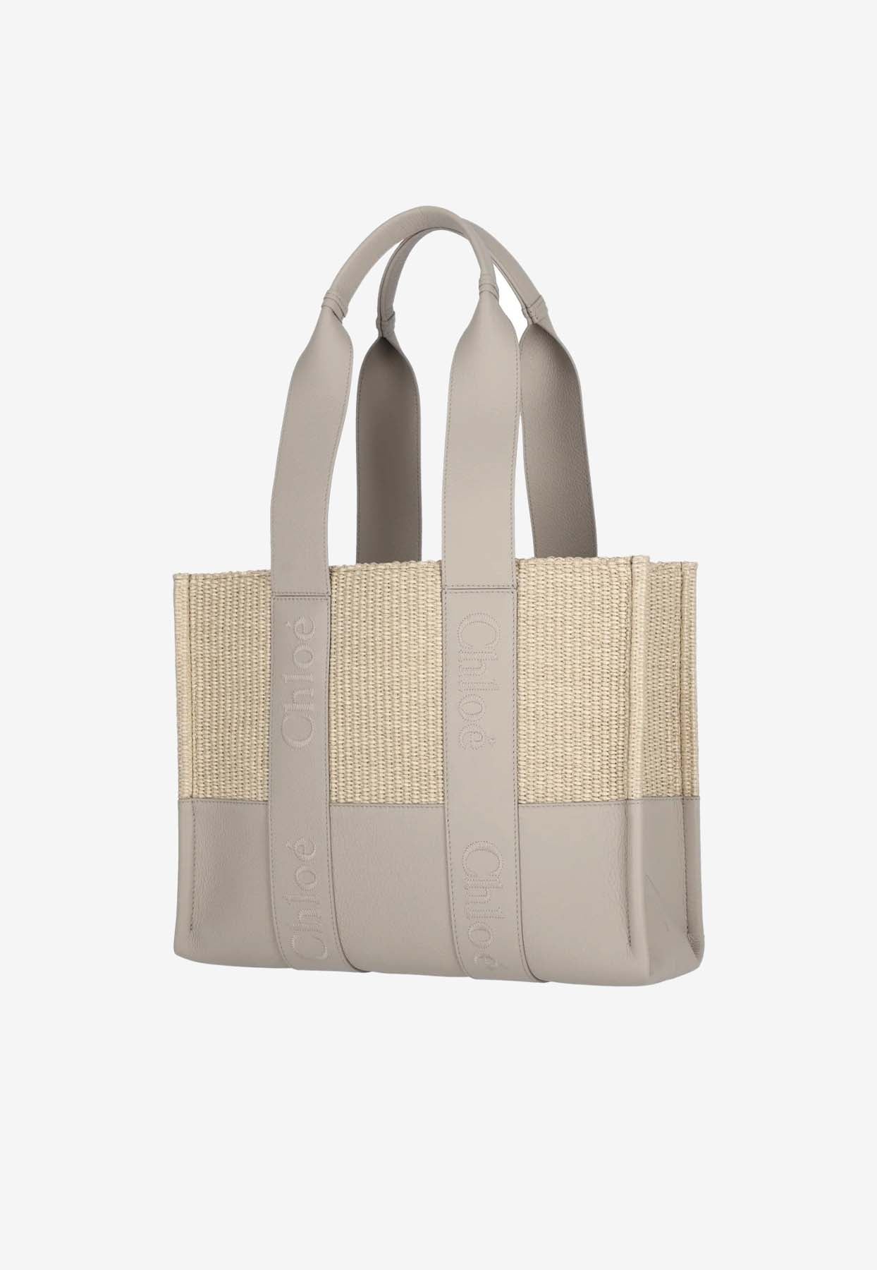 Paneled Woody Cabas Bag