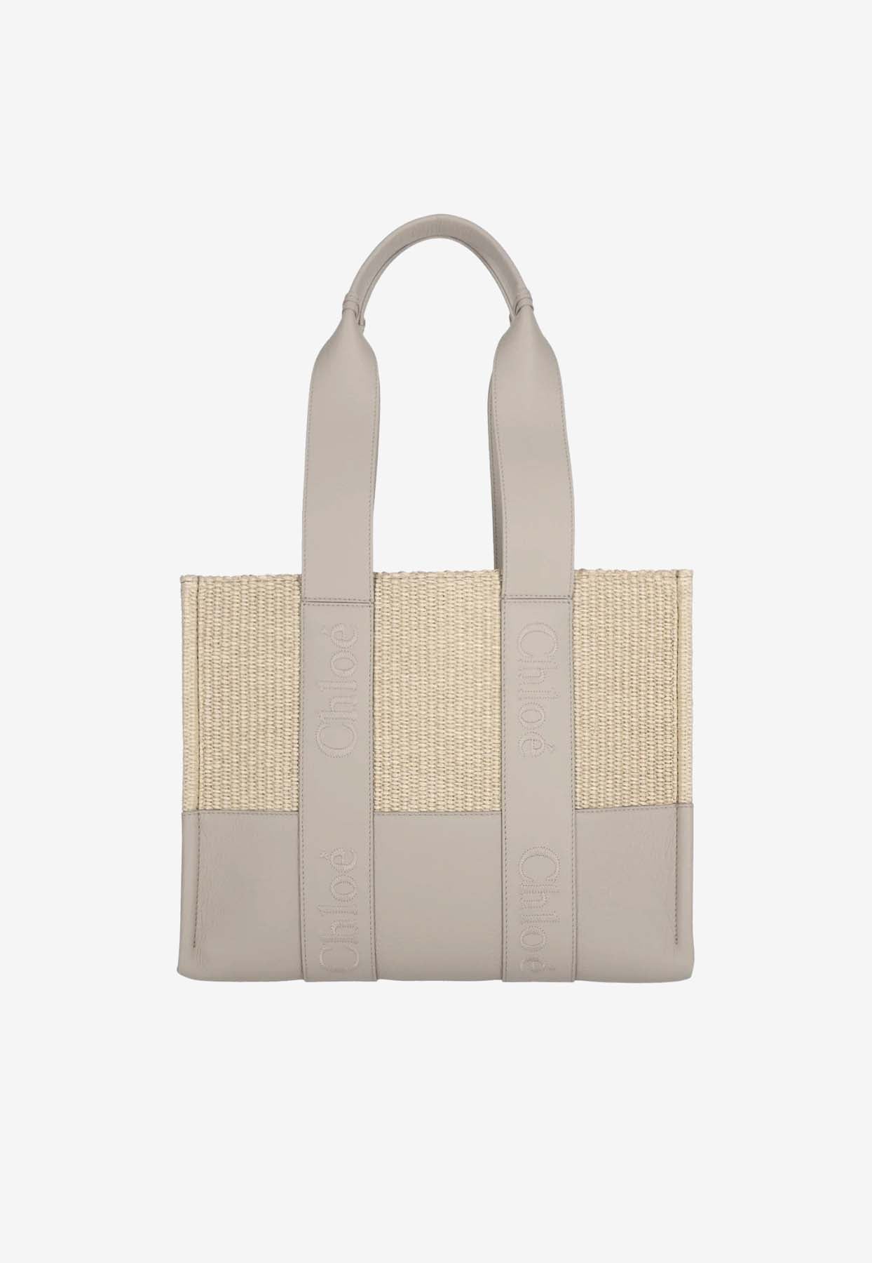 Paneled Woody Cabas Bag