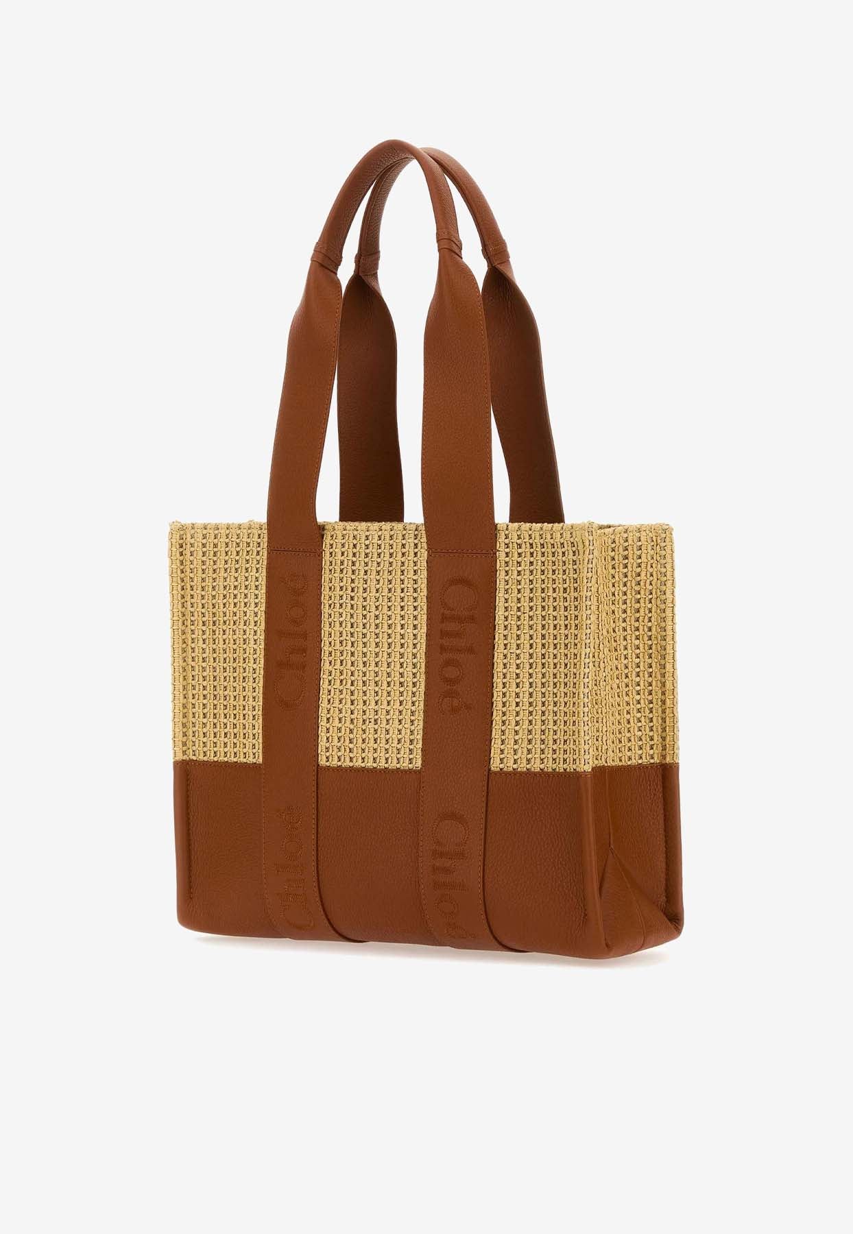 Paneled Woody Cabas Bag