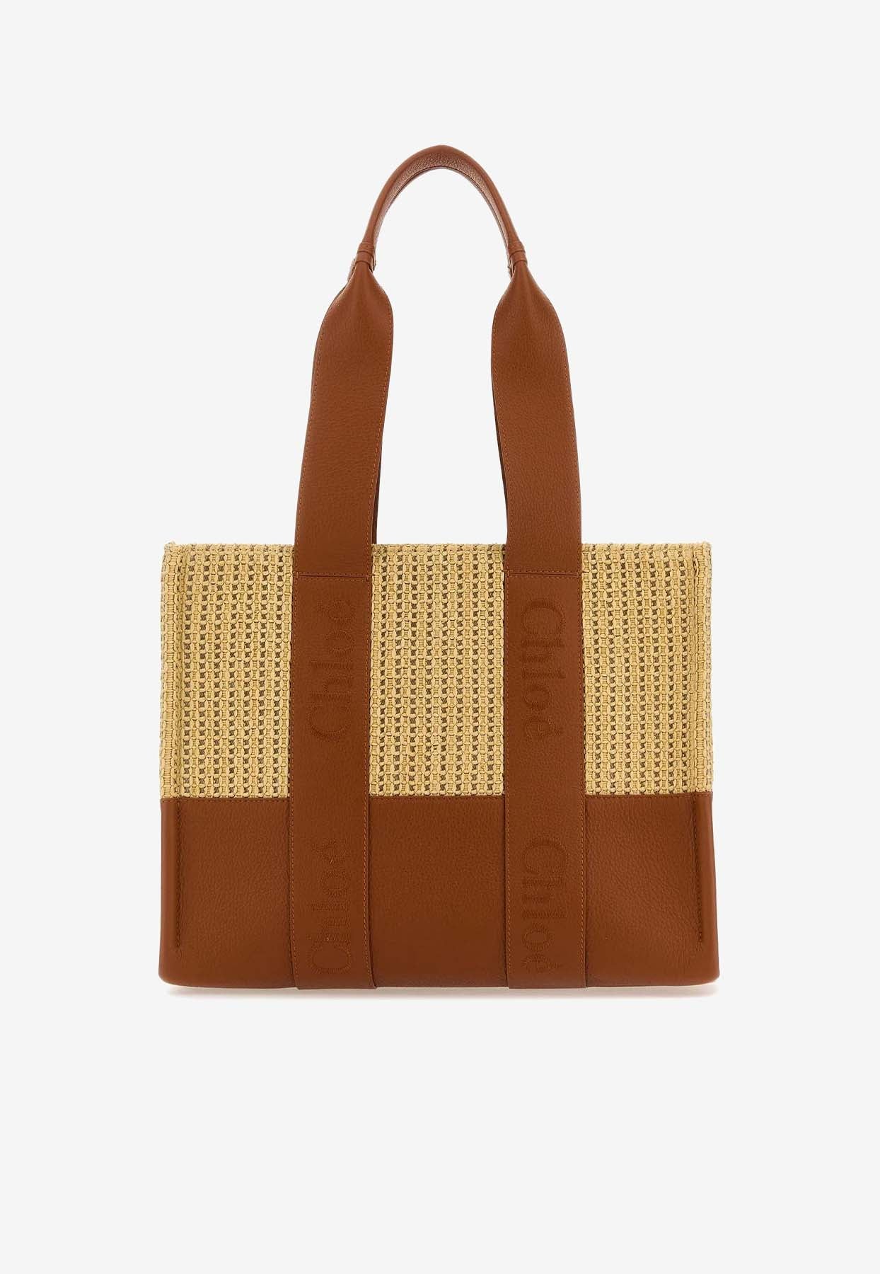 Paneled Woody Cabas Bag