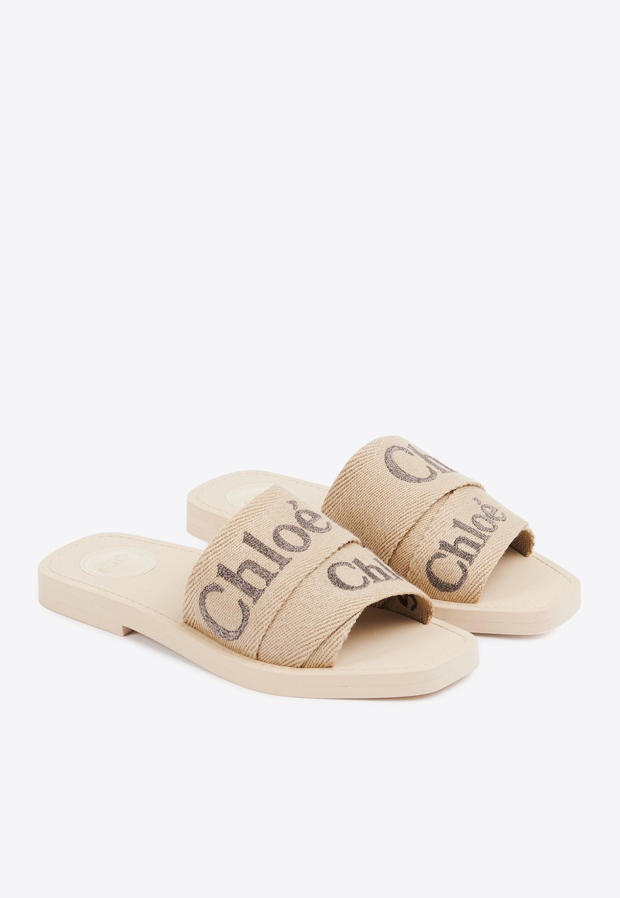 Woody Logo Embroidered Slides