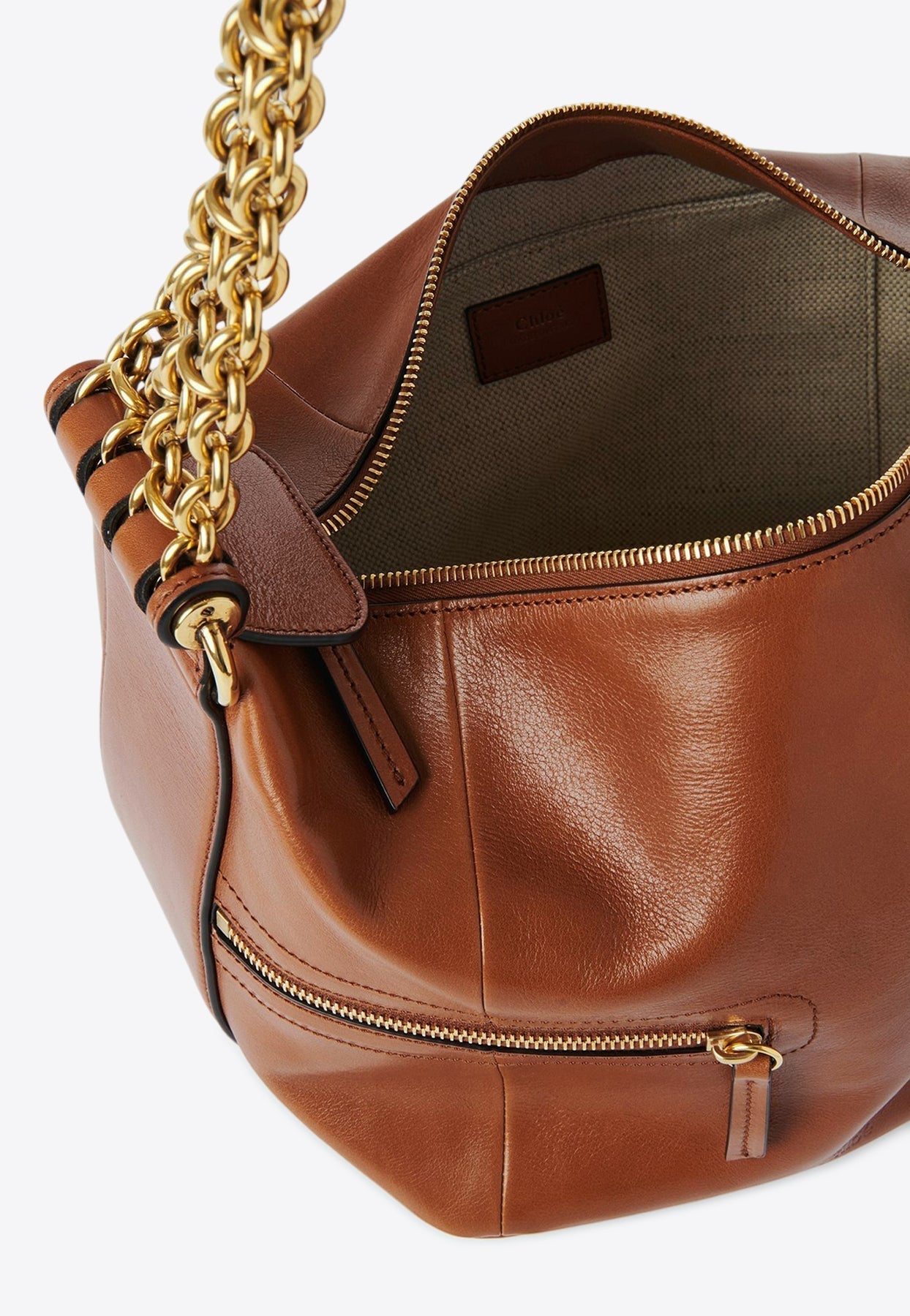 Camera Chaîne en Cuir Sac Porté Épaule