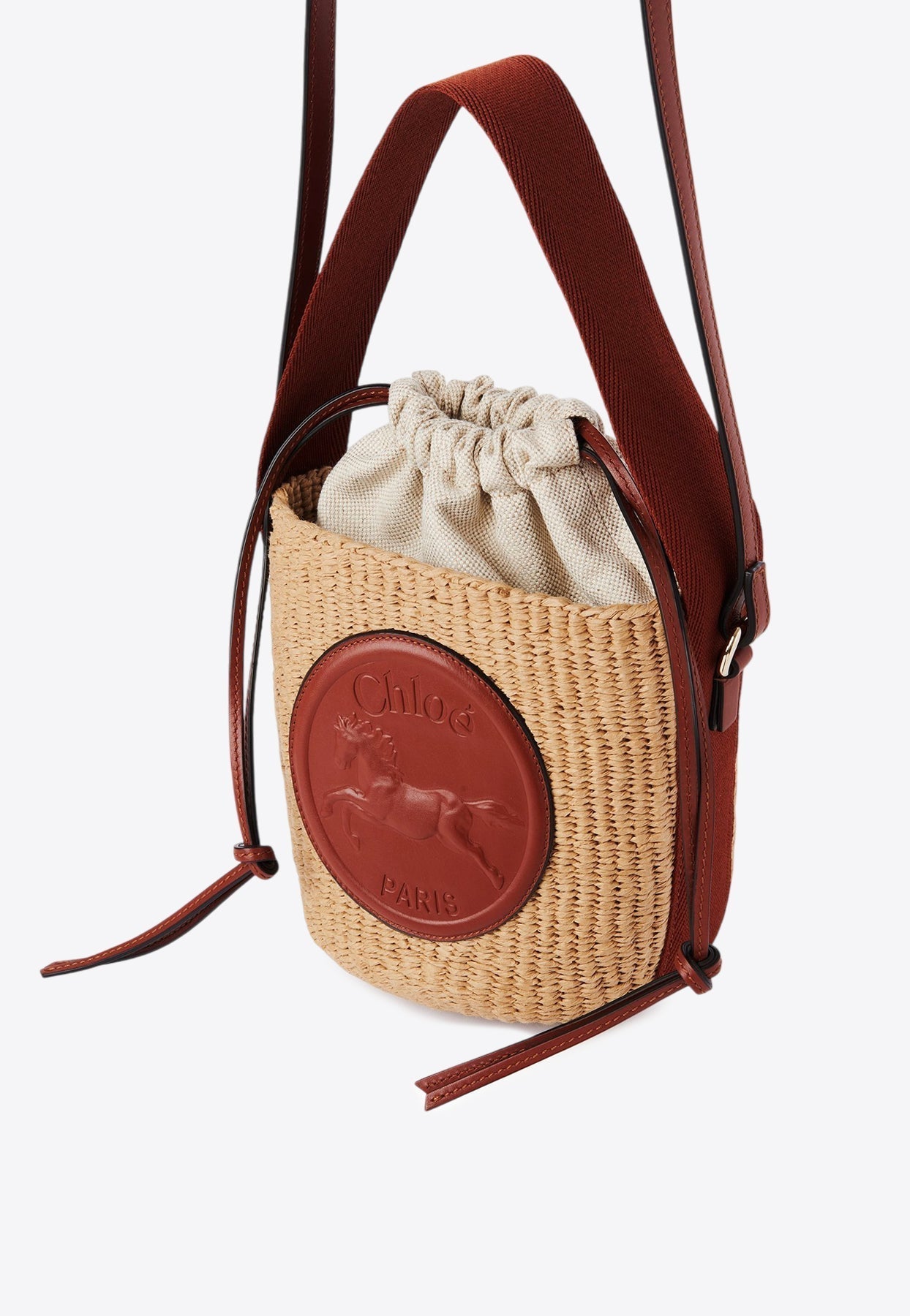 Petit Horse Medal Basket Bag