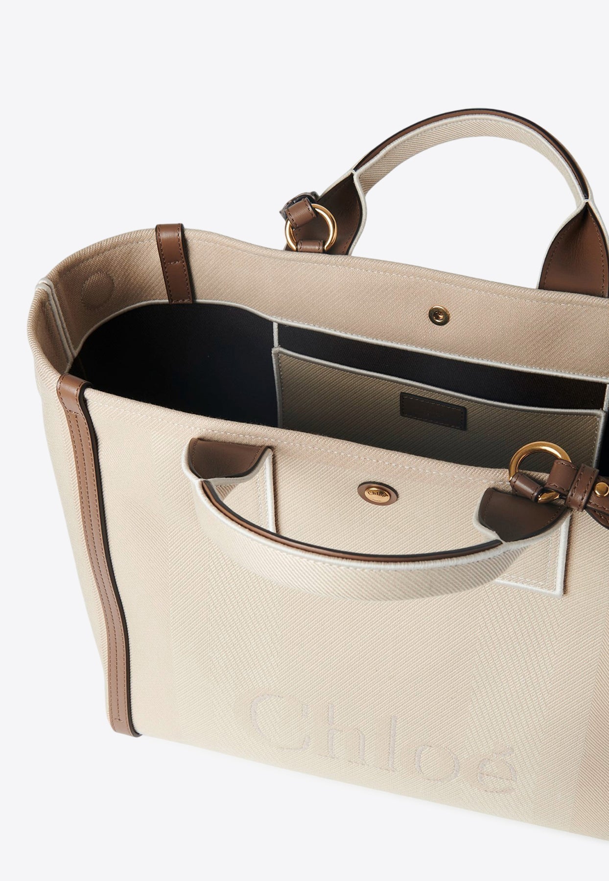 Raised Logo en Toile Cabas Bag