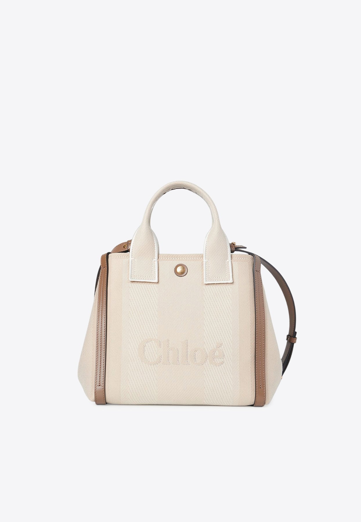 Petit Raised Logo en Toile Cabas Bag