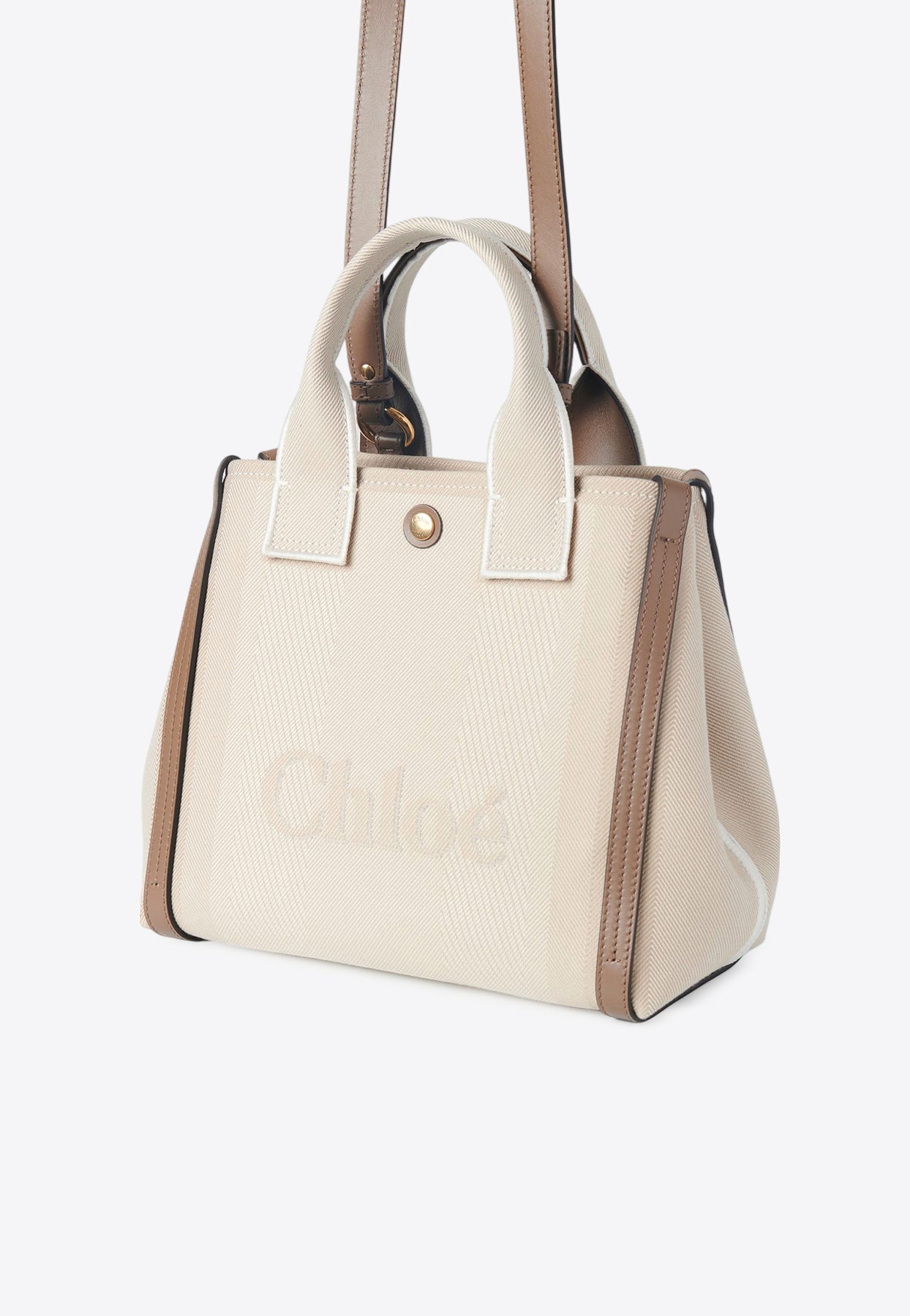 Petit Raised Logo en Toile Cabas Bag