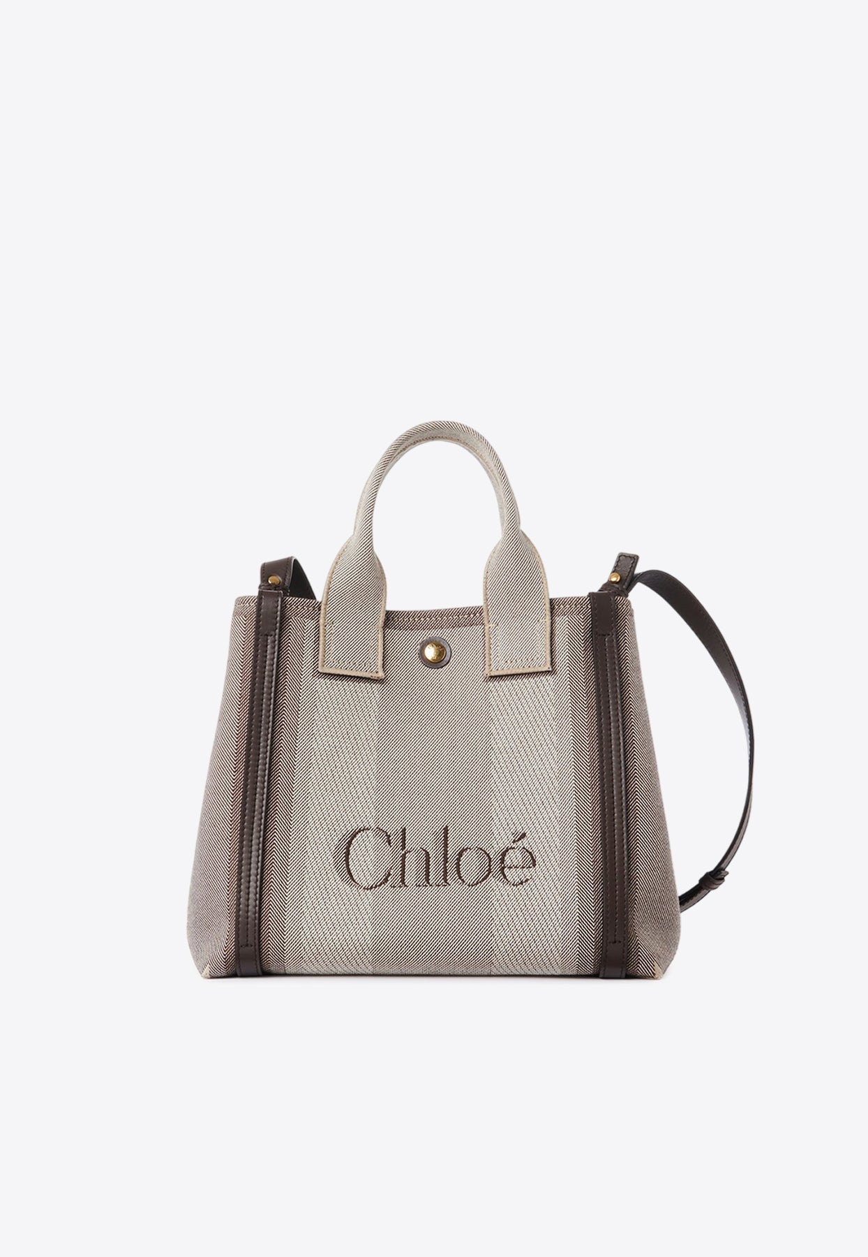 Petit Raised Logo en Toile Cabas Bag