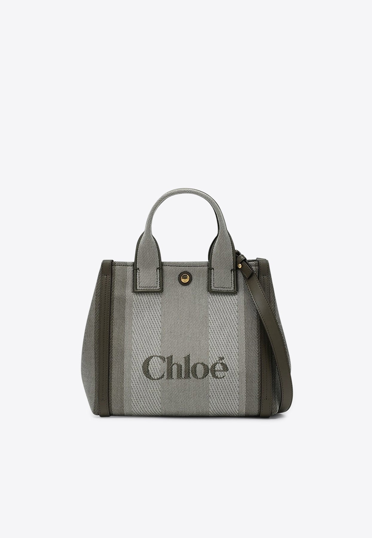Petit Carry Striped en Toile Cabas Bag