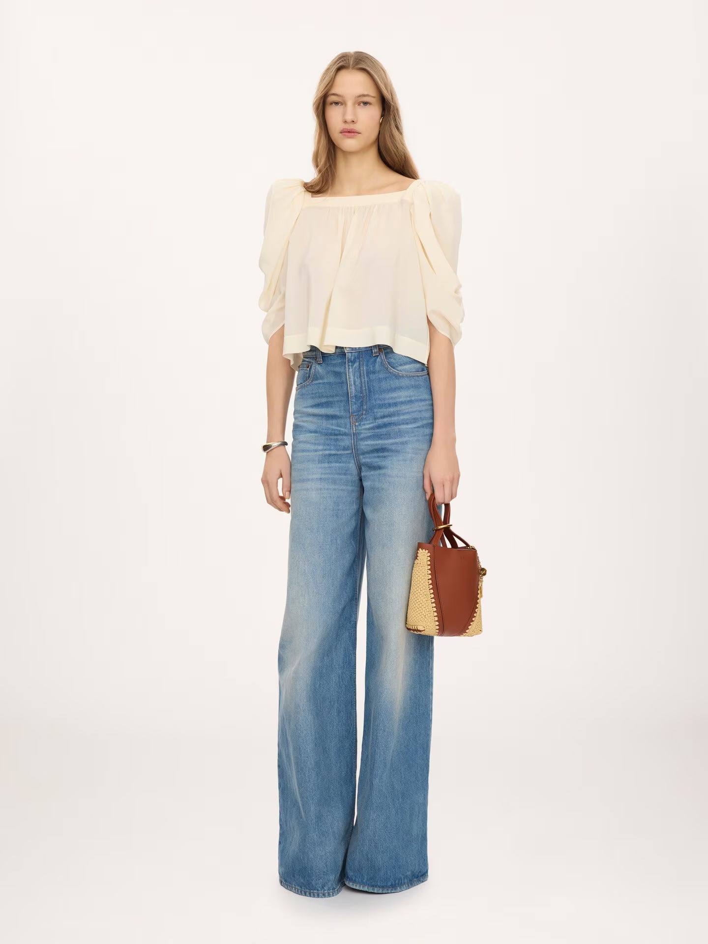 LARGE SAC CABAS CHLOÉ SPIN EN SHEARLING