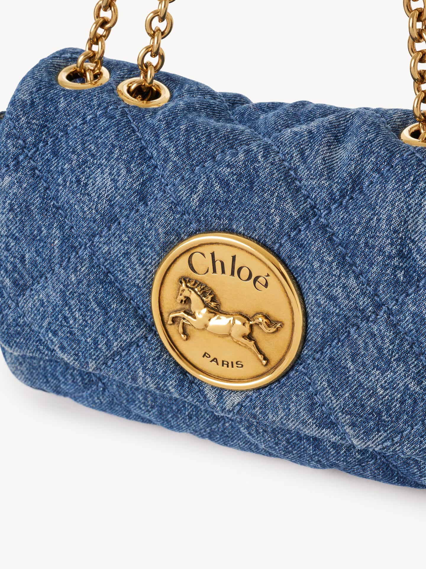 SAC PORTÉ ÉPAULE CHLOÉ HERITAGE EN CUIR GRAINÉ