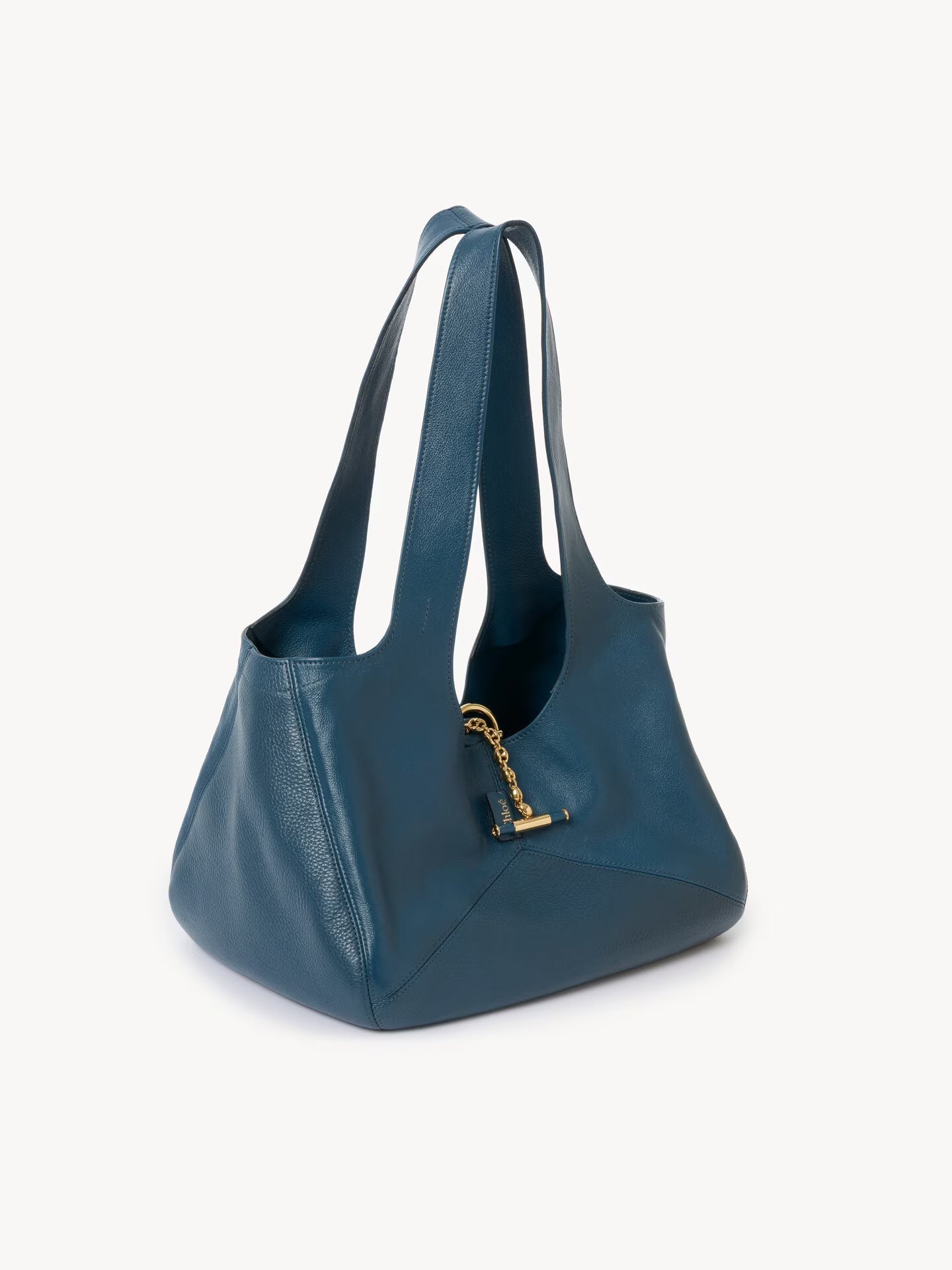 SAC CABAS EAST-WEST CHLOÉ BALLOON EN CUIR GRAINÉ