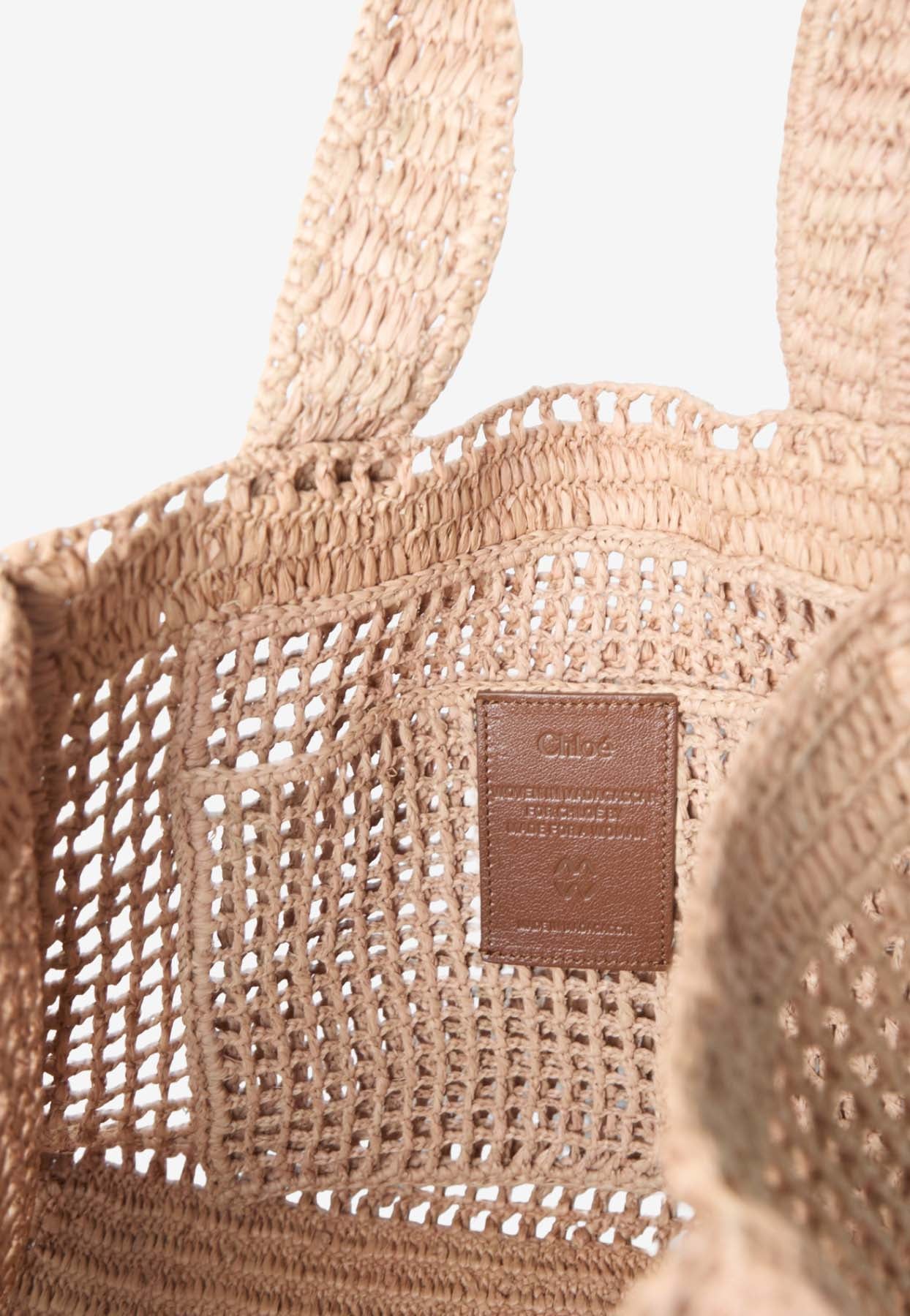 Summer Banana East-West Raffia Cabas Bag