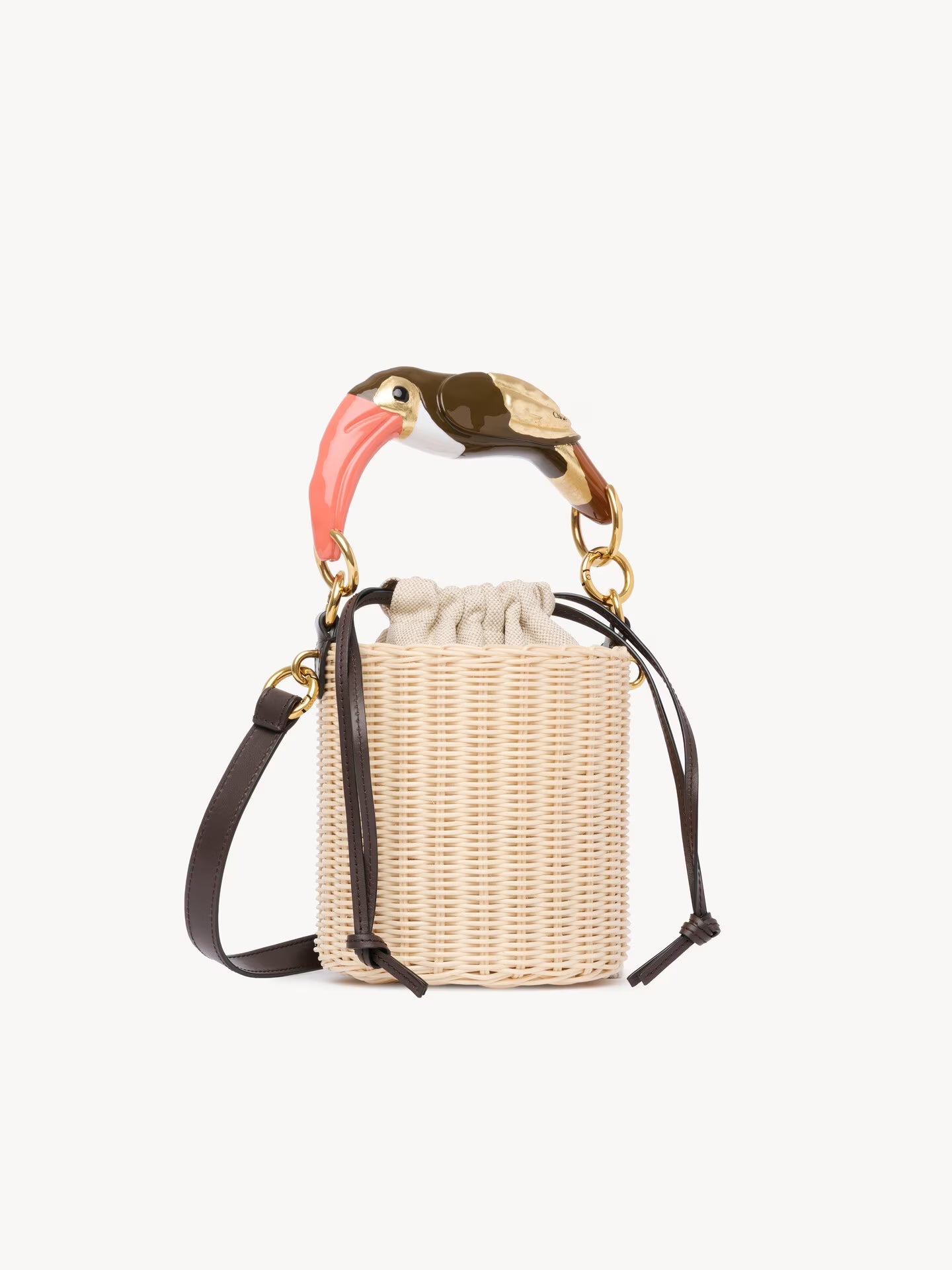 SAC SEAU CHLOÉ TROPICUS EN OSIER