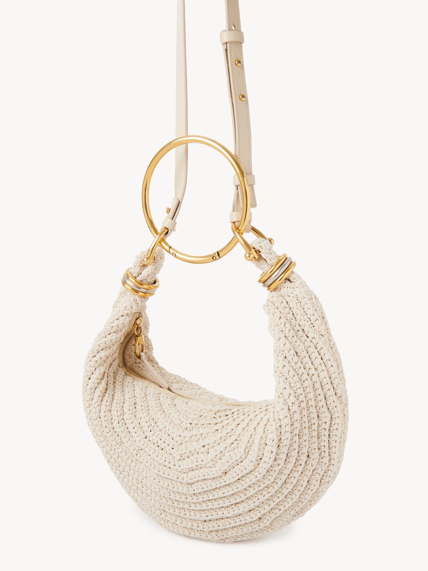 PETIT SAC HOBO BRACELET BAG EN CROCHET