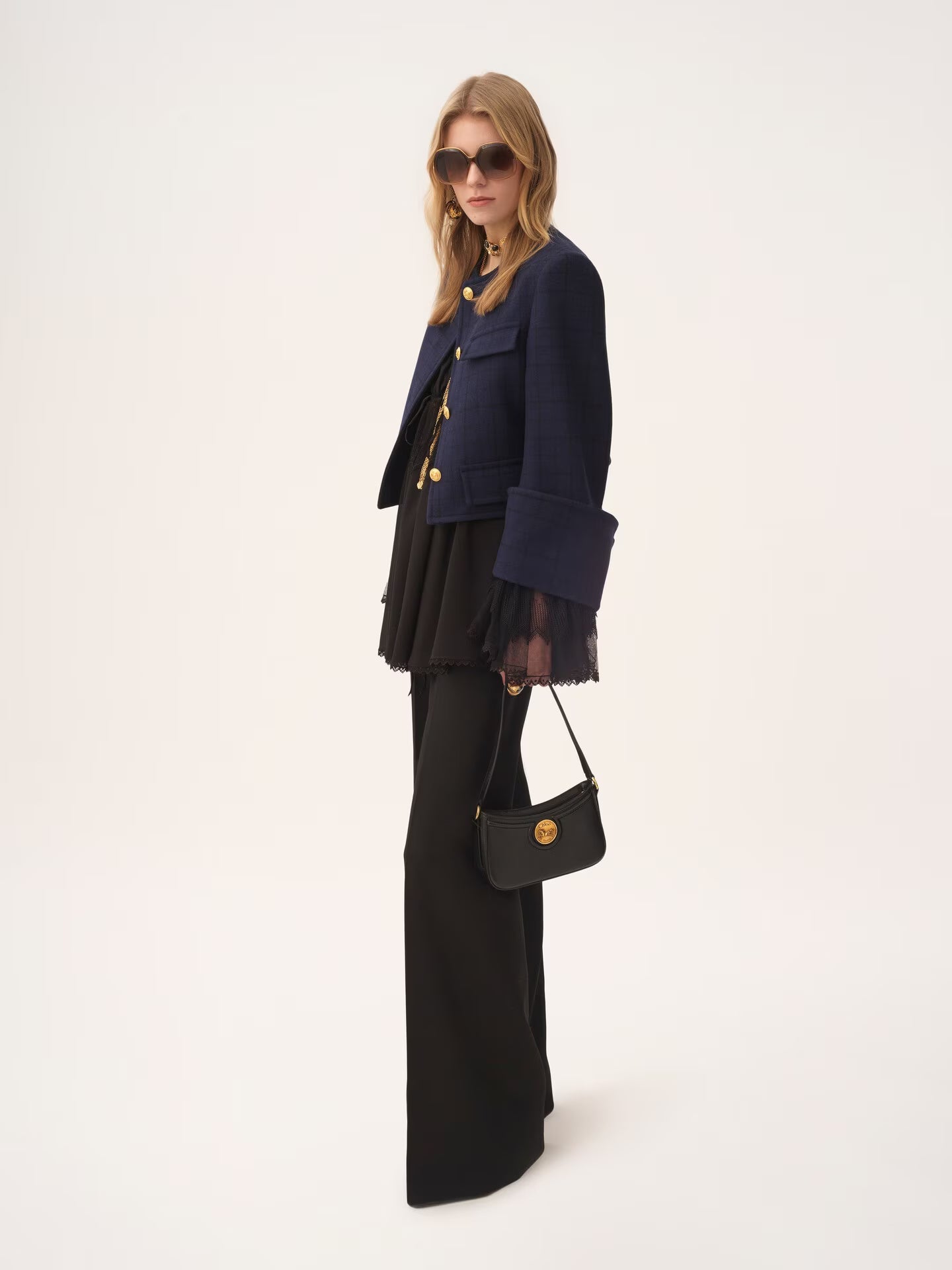 SAC À BANDOULIÈRE HORSE MEDAL EN CUIR GRAINÉ