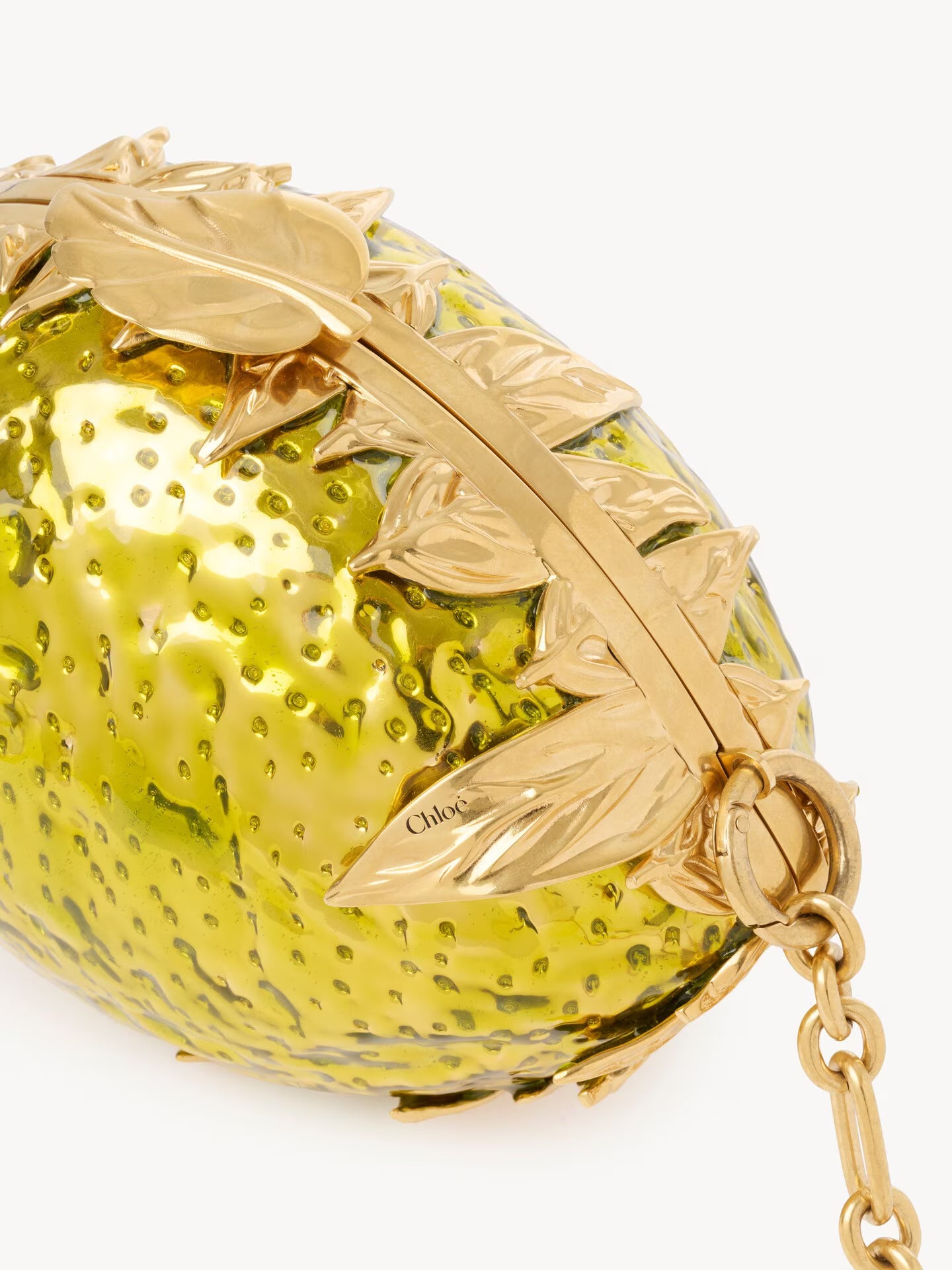 MINAUDIÈRE CITRON CHLOÉ TROPICUS EN LAITON