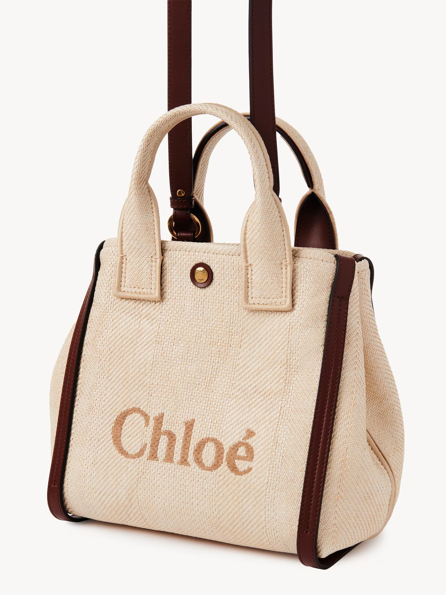 SAC PORTÉ ÉPAULE CHLOÉ CARRY EN RAPHIA