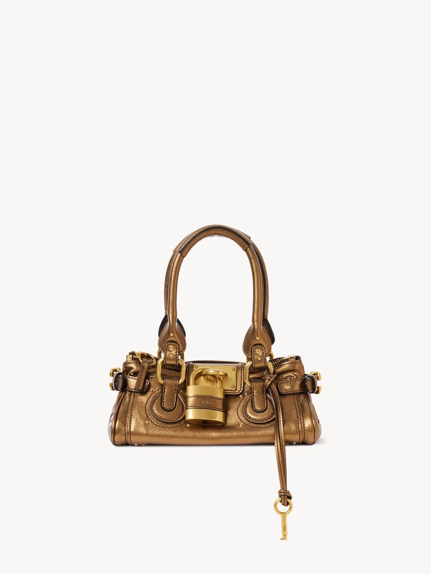 PETIT SAC PADDINGTON EN CUIR MÉTALLISÉ