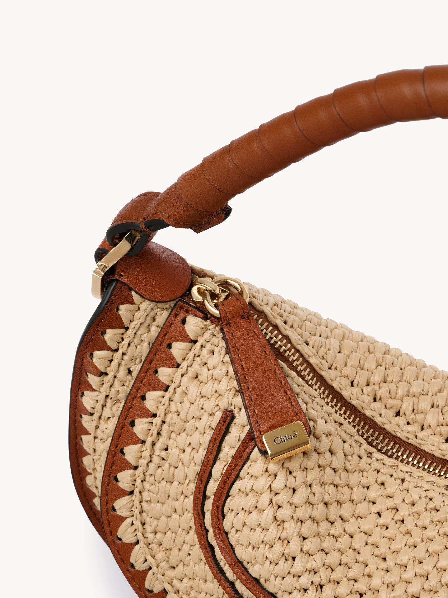 PETIT SAC PORTÉ ÉPAULE MARCIE EN CUIR GRAINÉ ET VELOURS