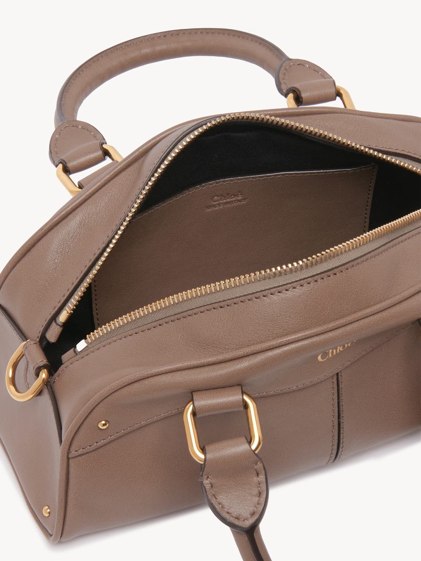 PETIT SAC CHLOÉ BOWLING EN CUIR EFFET AUTRUCHE