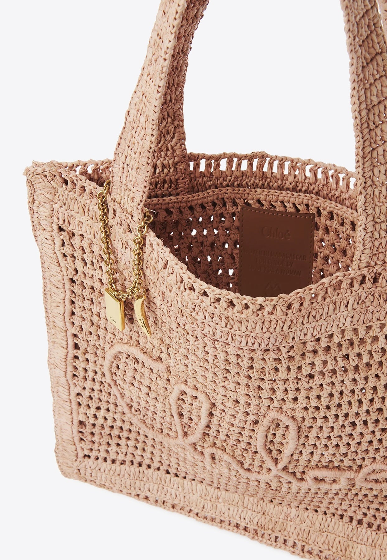 Summer Banana Woven-Raffia Cabas Bag