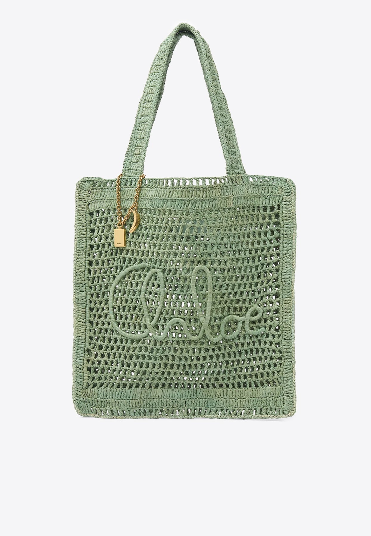 Summer Banana Woven-Raffia Cabas Bag