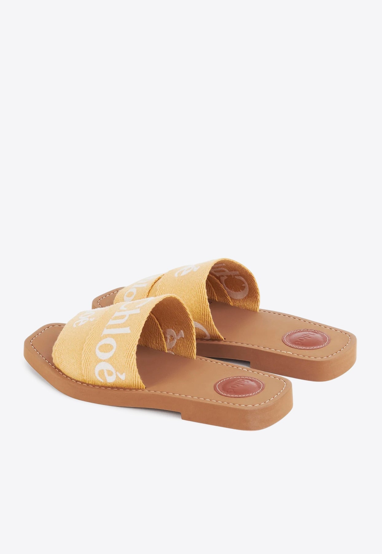Woody Logo Embroidered Flat Slides