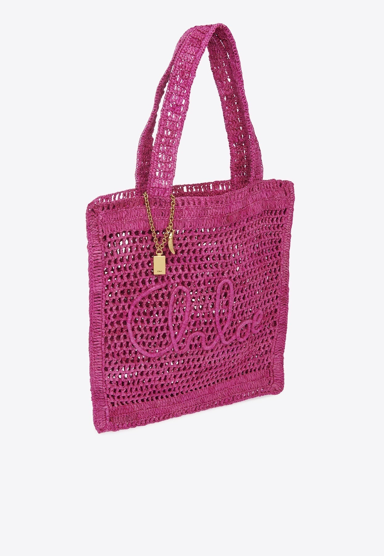 Summer Banana Woven-Raffia Cabas Bag